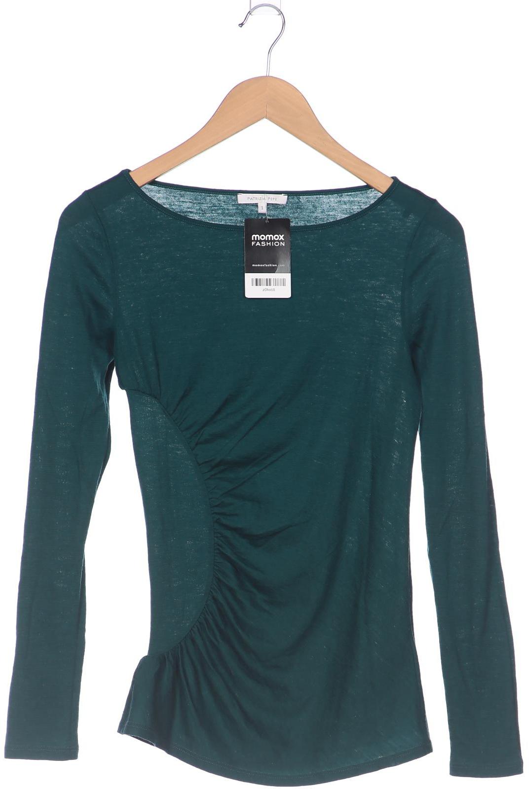 

Patrizia Pepe Damen Langarmshirt, türkis, Gr. 34