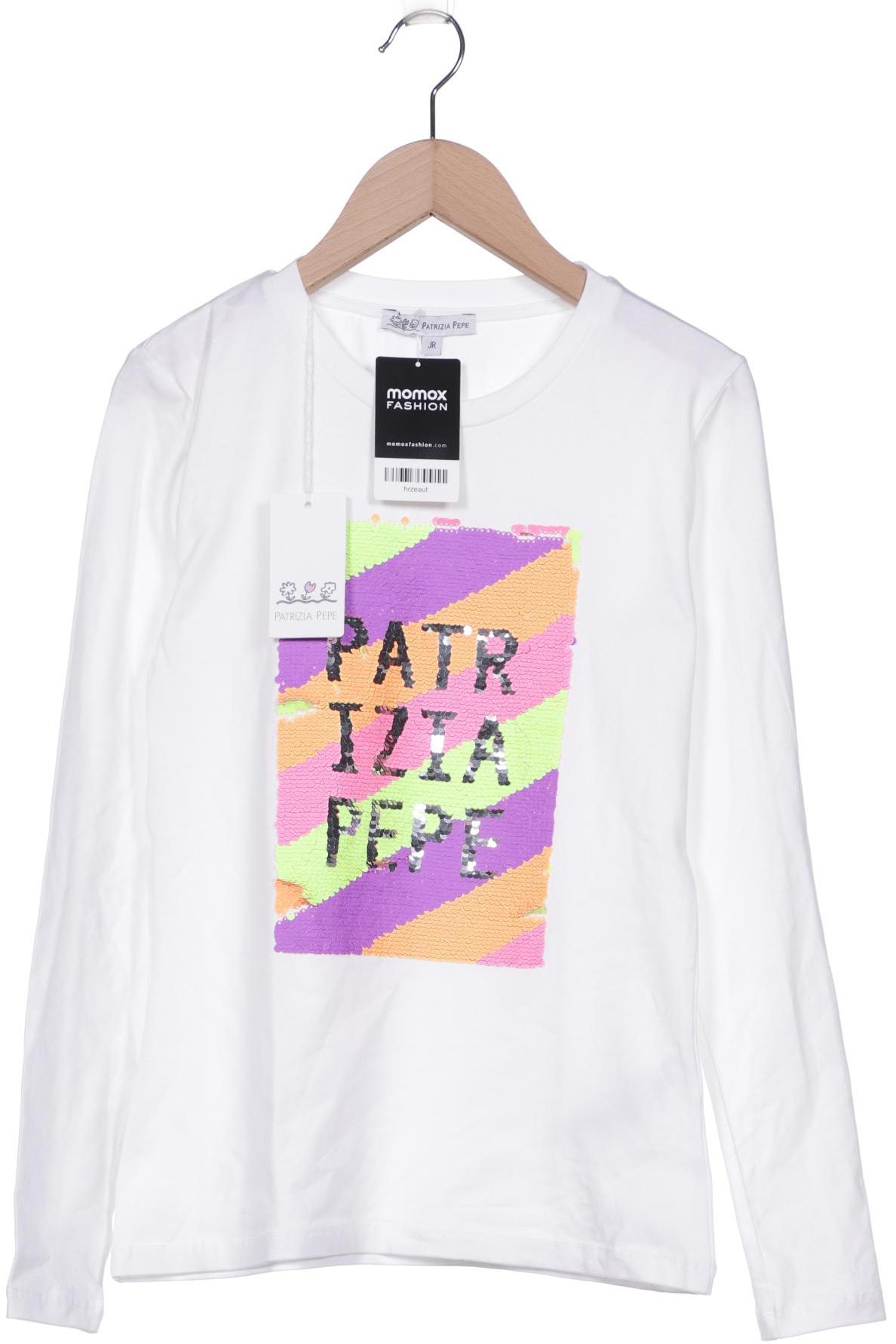 

Patrizia Pepe Damen Langarmshirt, weiß, Gr. 158