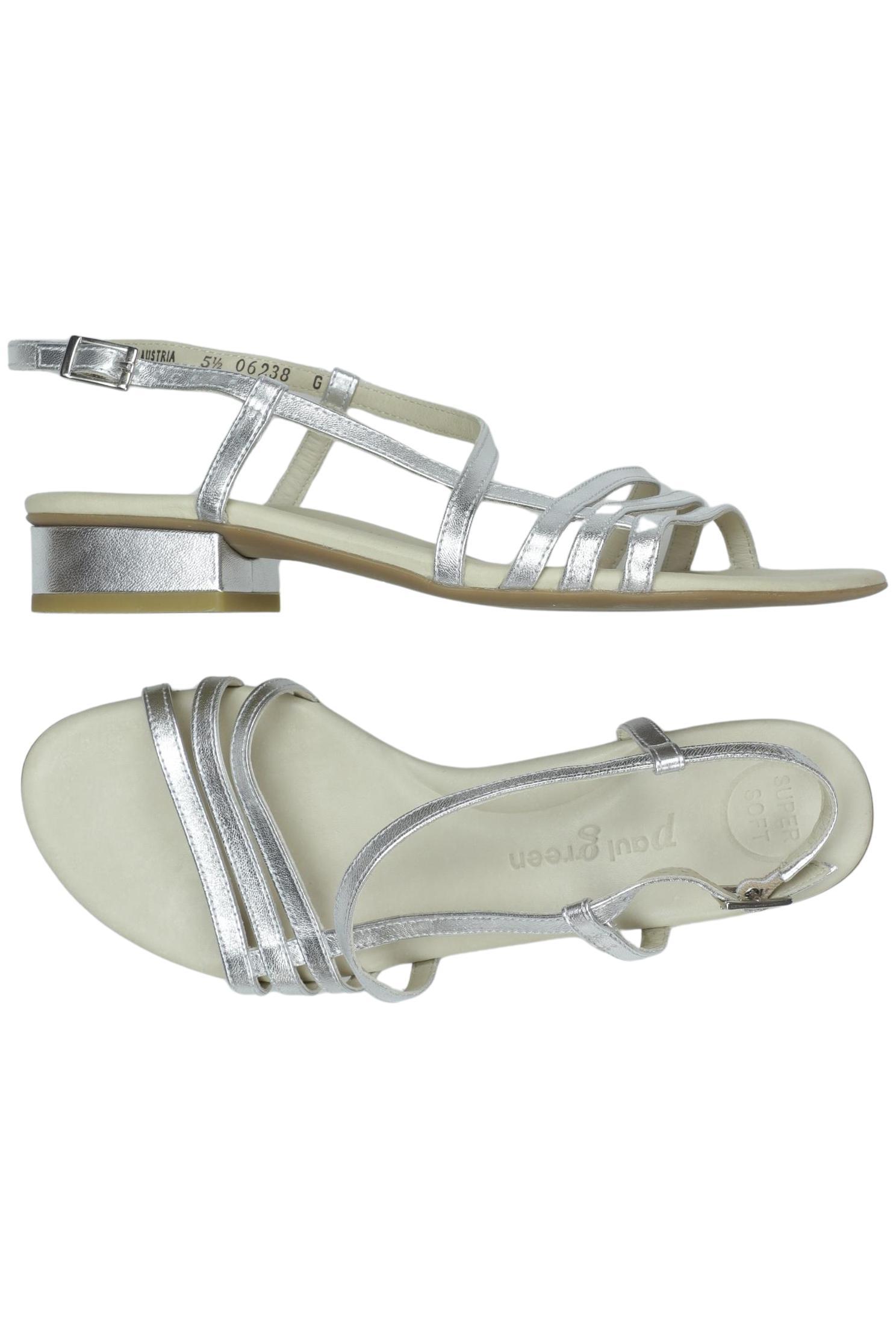 

Paul Green Damen Sandale, silber, Gr. 5.5