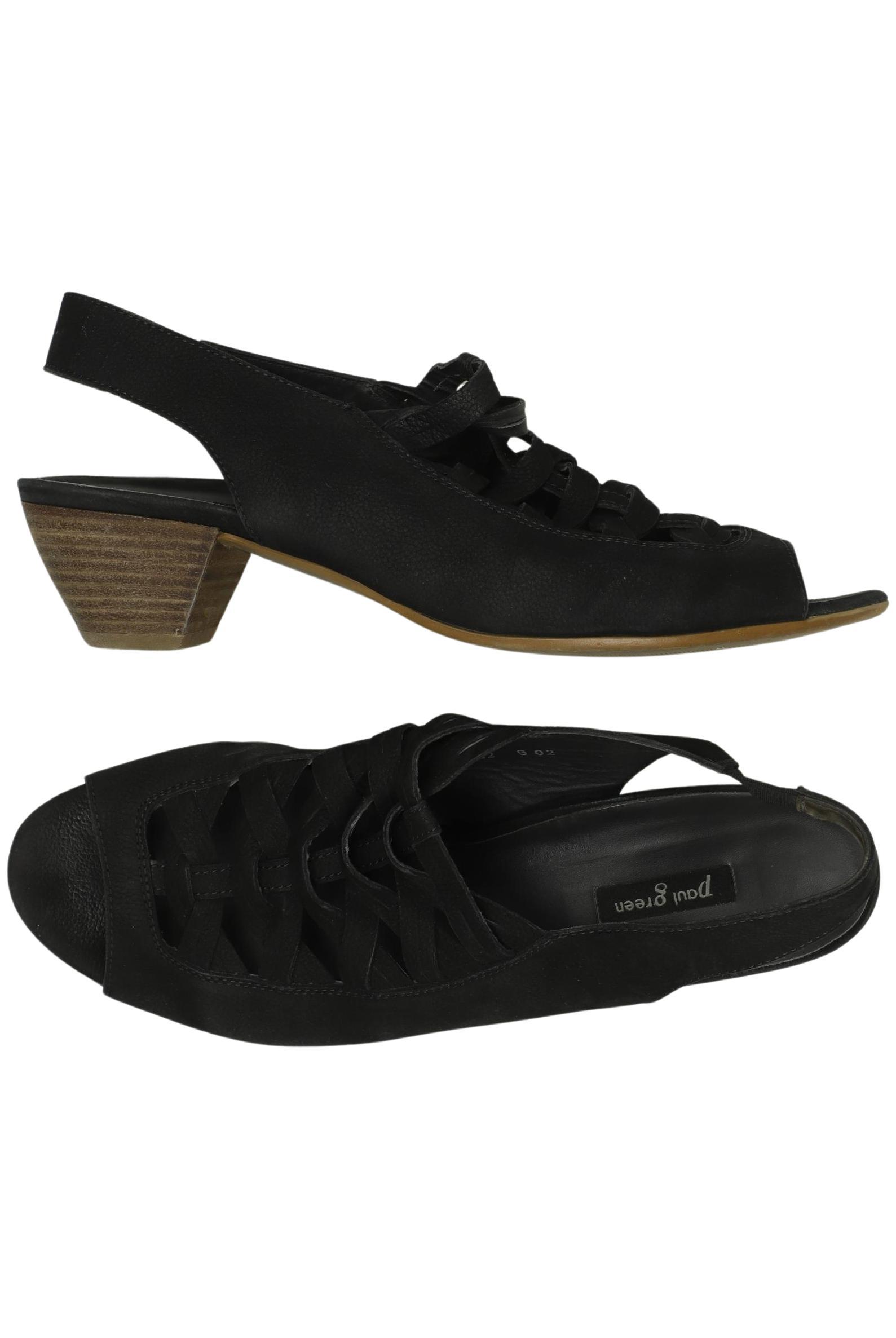 

Paul Green Damen Sandale, schwarz, Gr. 8