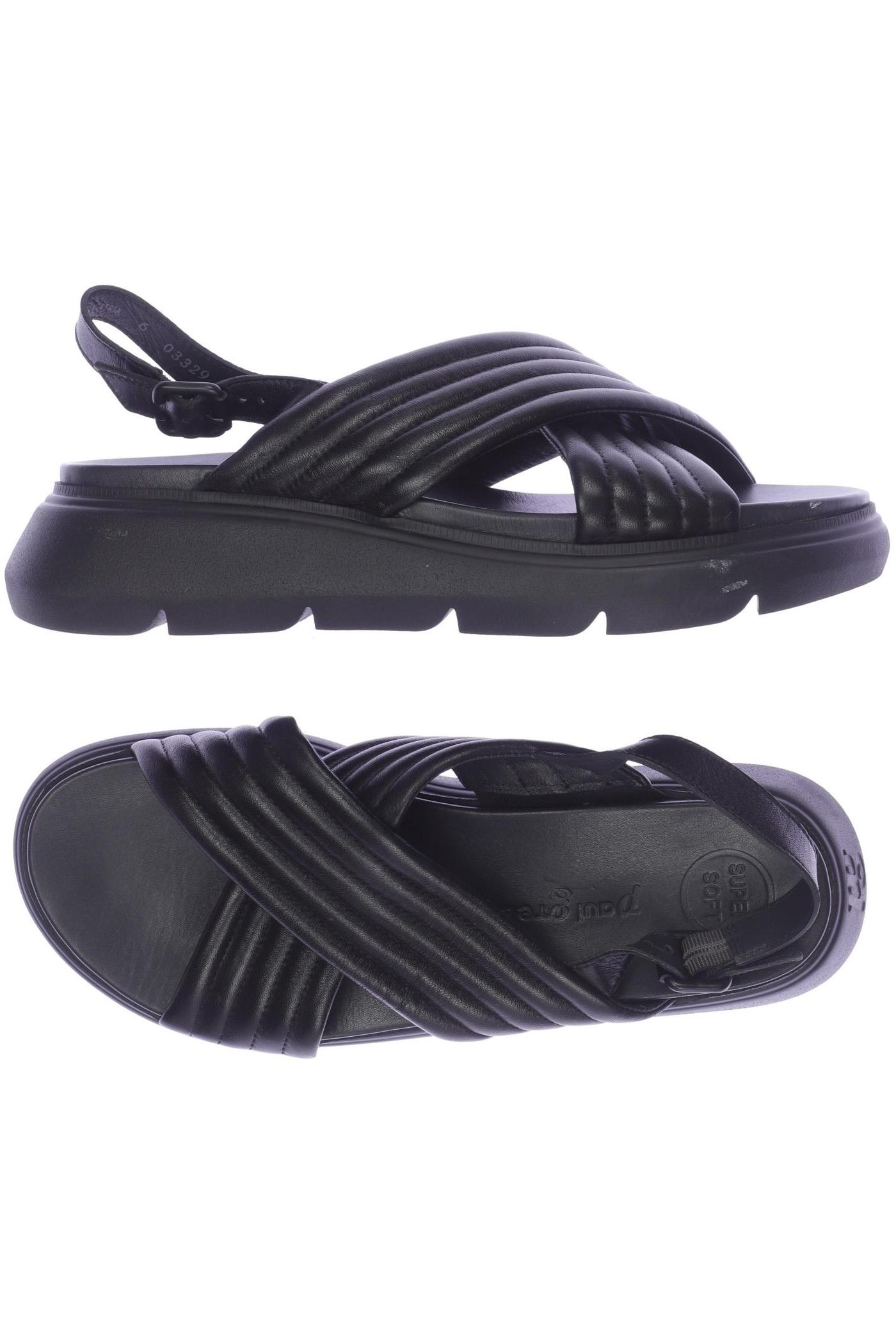 

Paul Green Damen Sandale, schwarz, Gr. 6