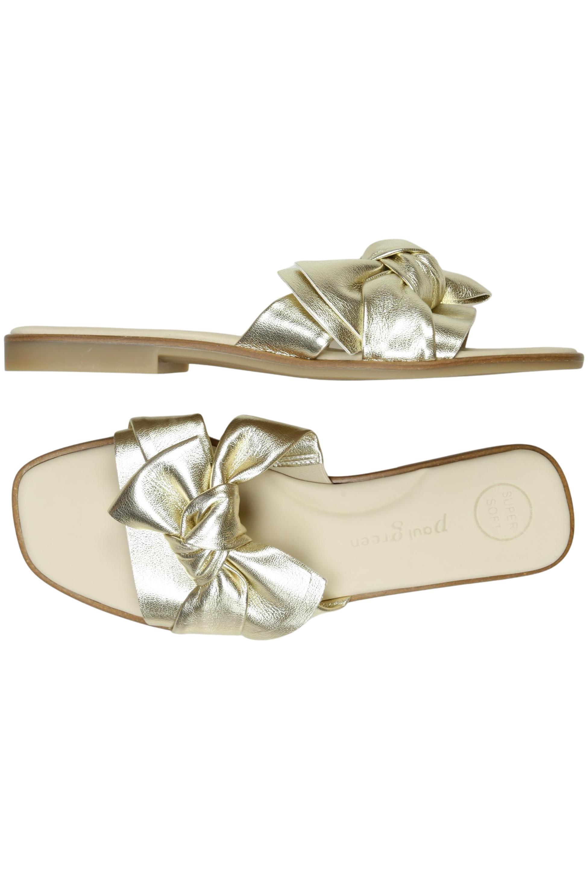 

Paul Green Damen Sandale, gold, Gr. 8