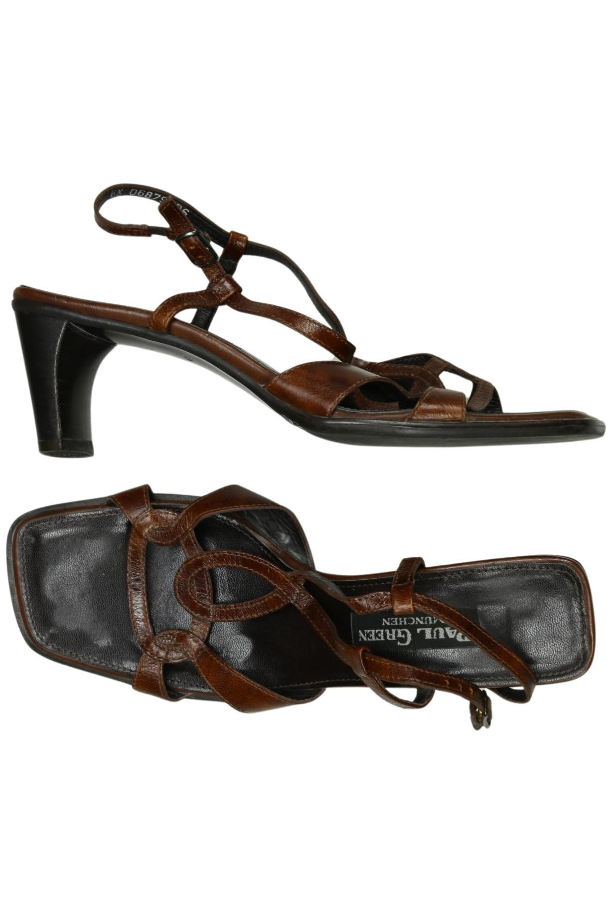 

Paul Green Damen Sandale, braun, Gr. 6.5