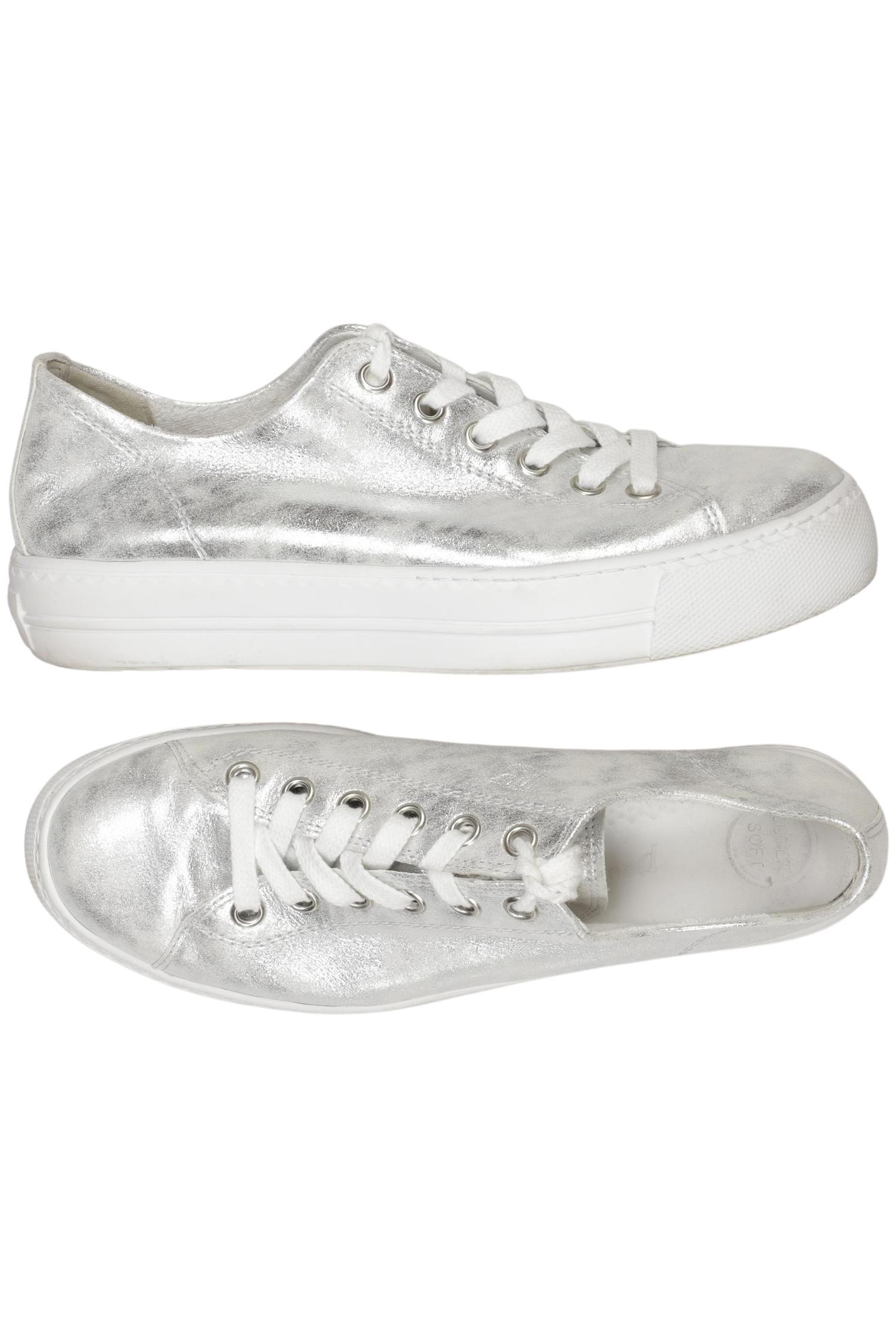 

Paul Green Damen Sneakers, silber, Gr. 7.5