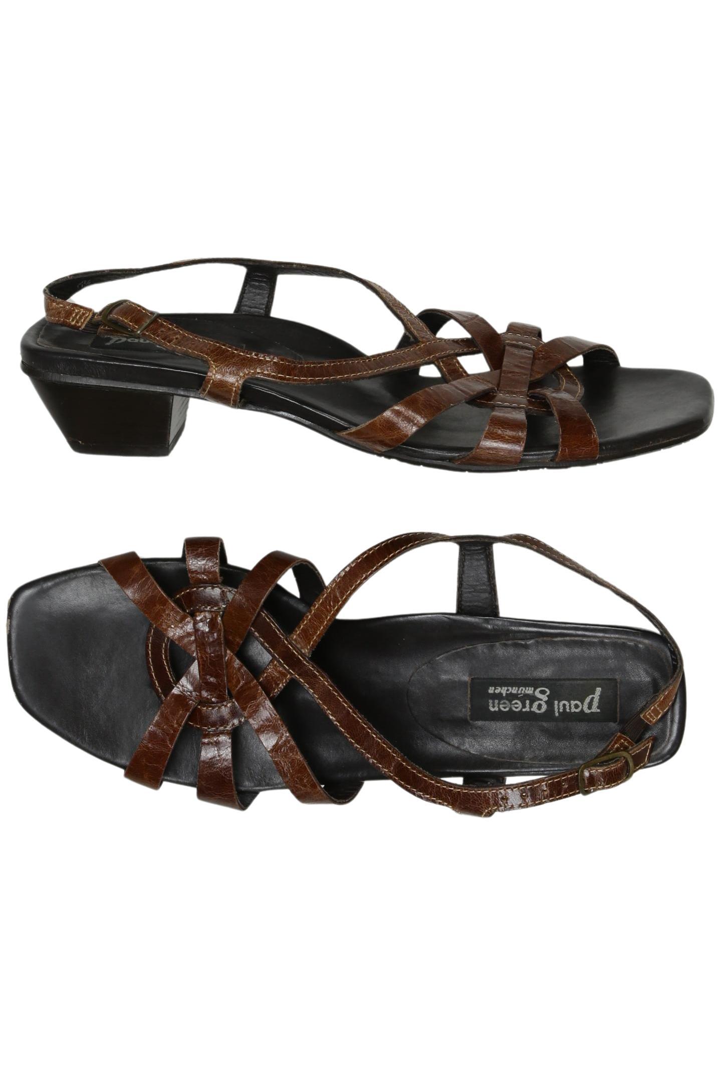 

Paul Green Damen Sandale, braun, Gr. 6.5