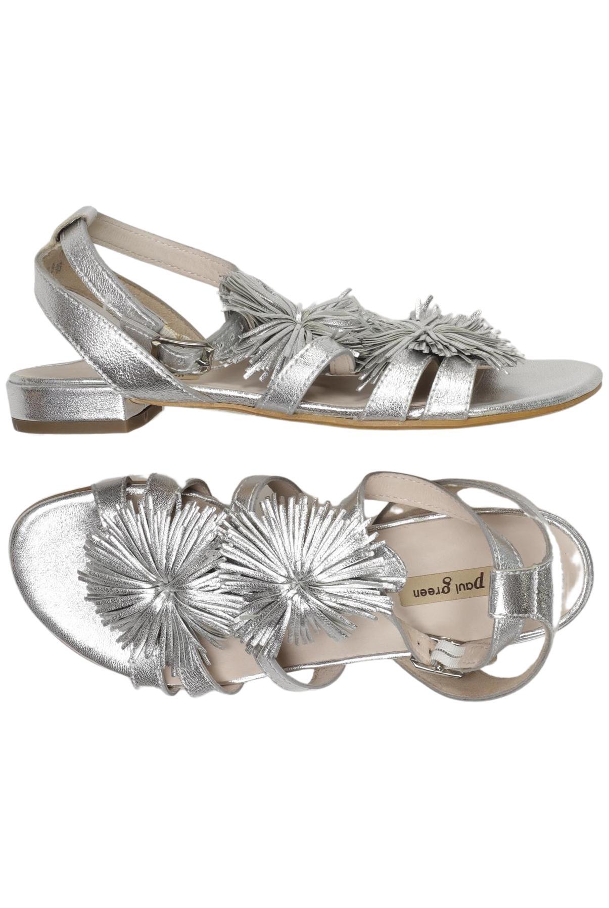 

Paul Green Damen Sandale, silber, Gr. 4