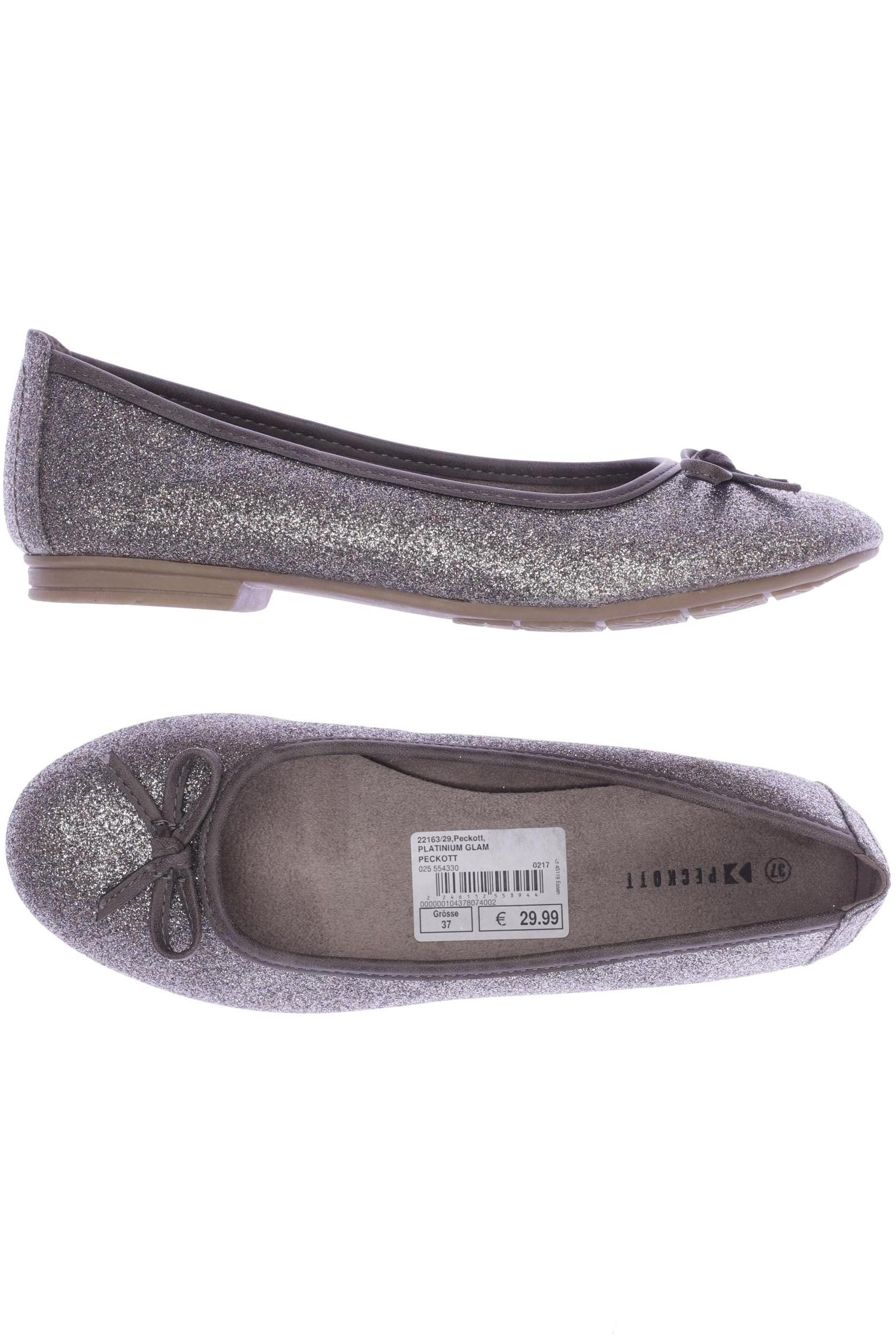 

Peckott Damen Ballerinas, silber, Gr. 37