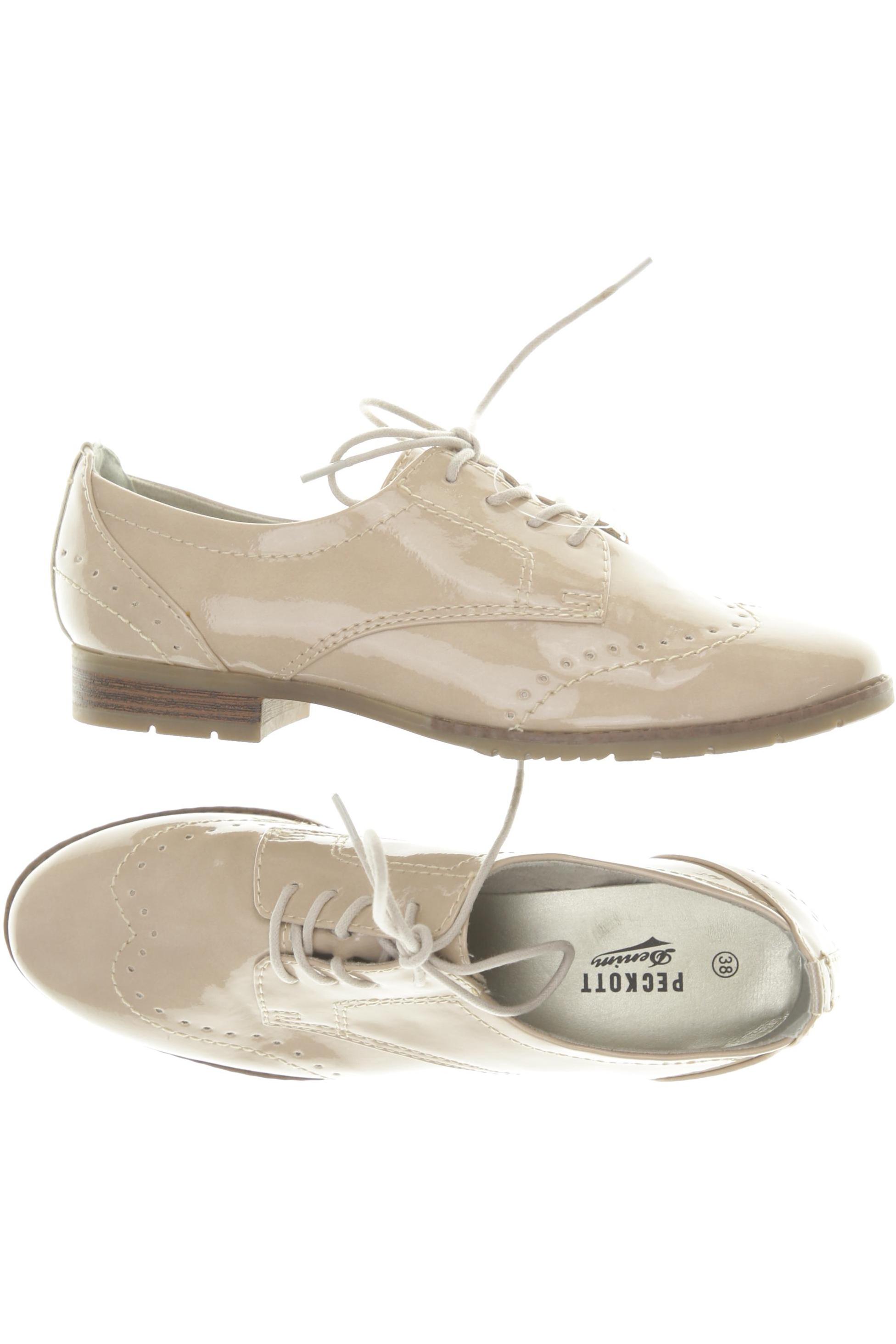 

Peckott Damen Halbschuh, beige, Gr. 38
