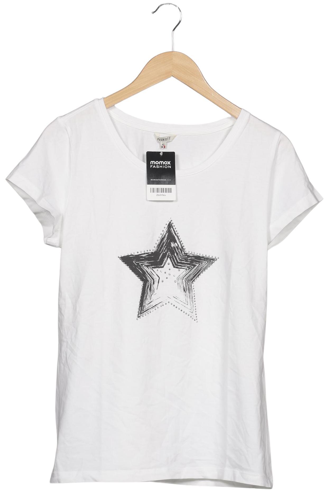 

Peckott Damen T-Shirt, weiß, Gr. 42