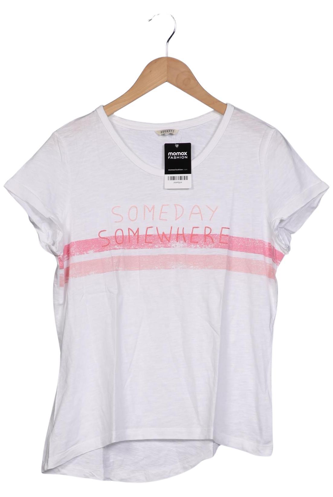 

Peckott Damen T-Shirt, weiß, Gr. 38