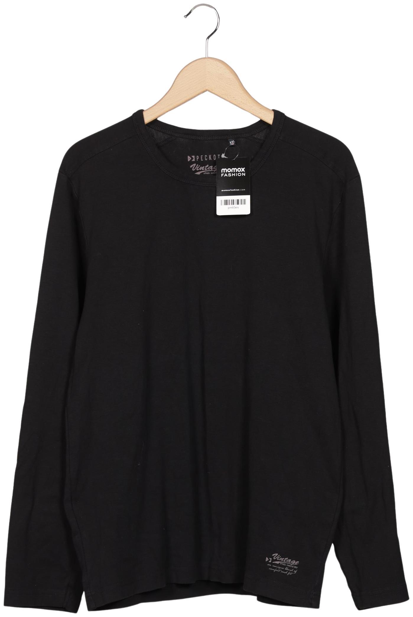 

Peckott Herren Langarmshirt, schwarz, Gr. 56