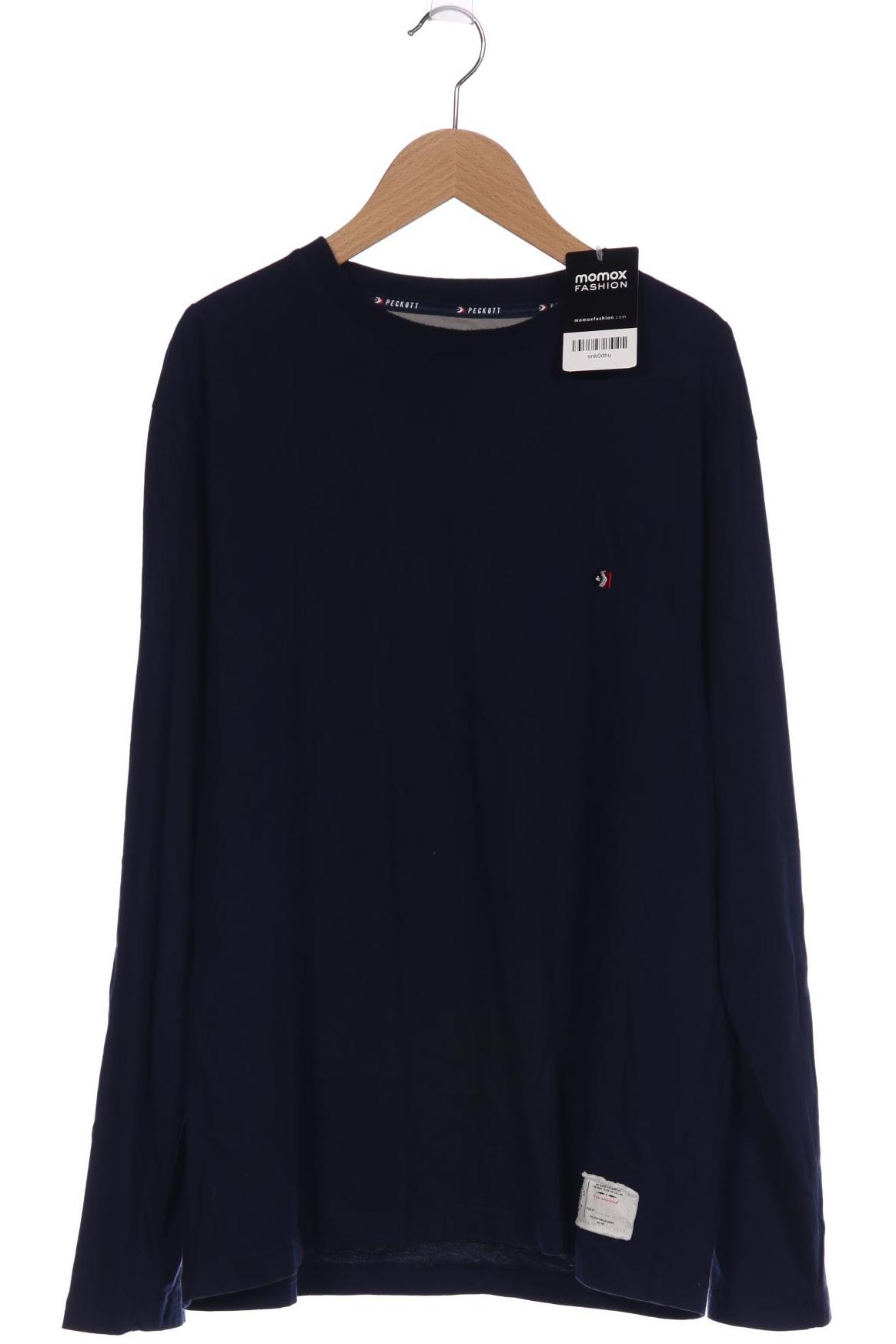 

PECKOTT Herren Langarmshirt, marineblau