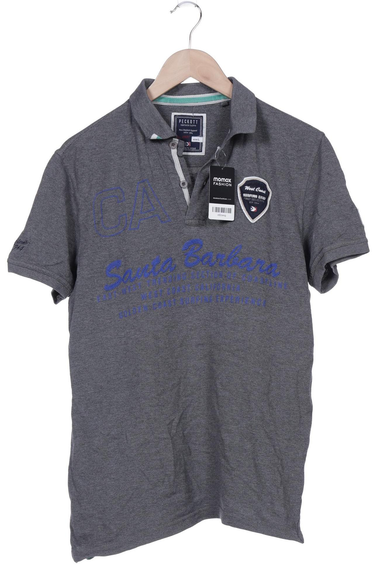 

Peckott Herren Poloshirt, grau, Gr. 52
