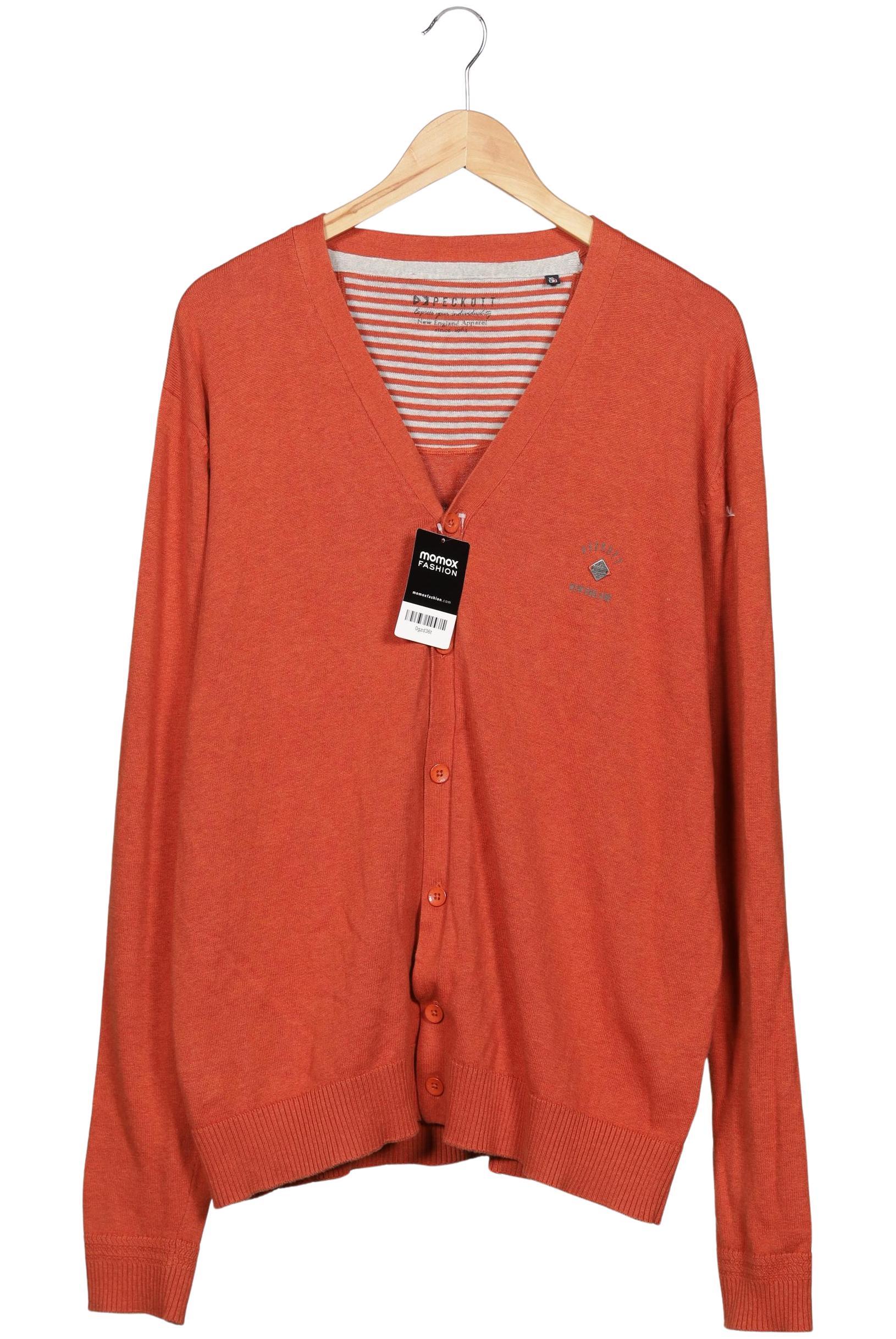 

Peckott Herren Strickjacke, orange, Gr. 54