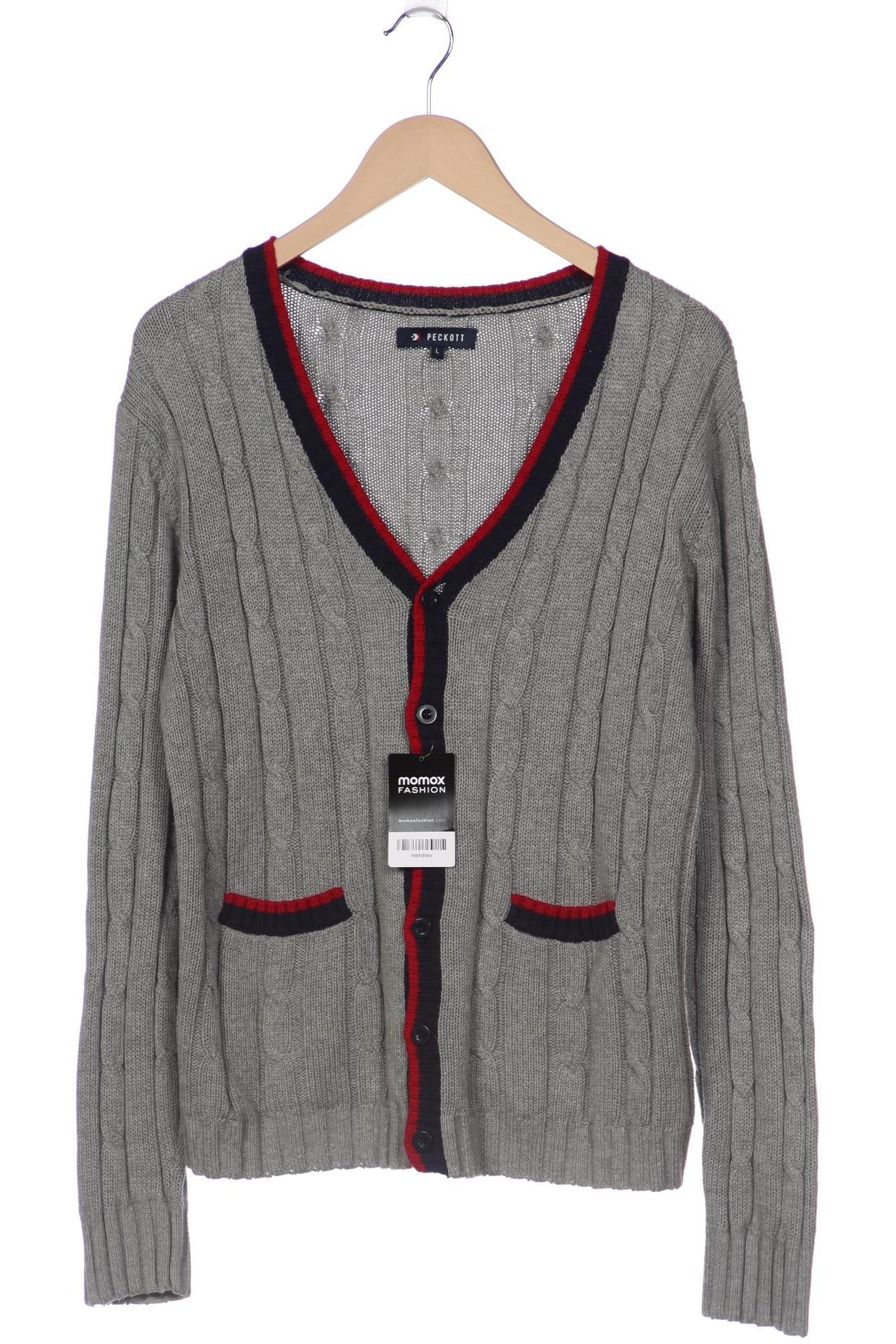 

Peckott Herren Strickjacke, grau, Gr. 52
