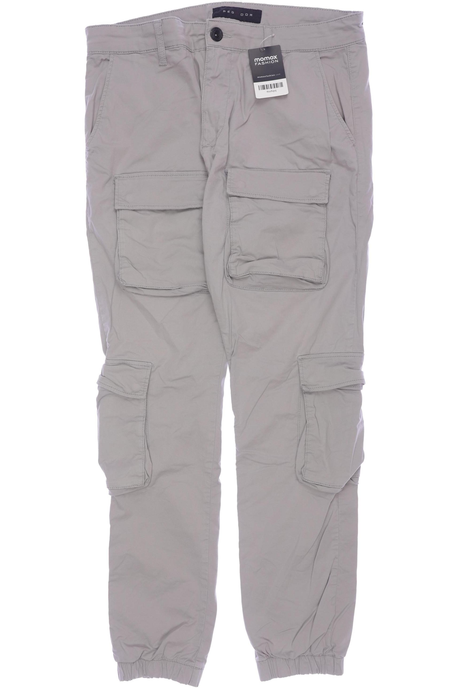 

Pegador Herren Stoffhose, grau, Gr. 0