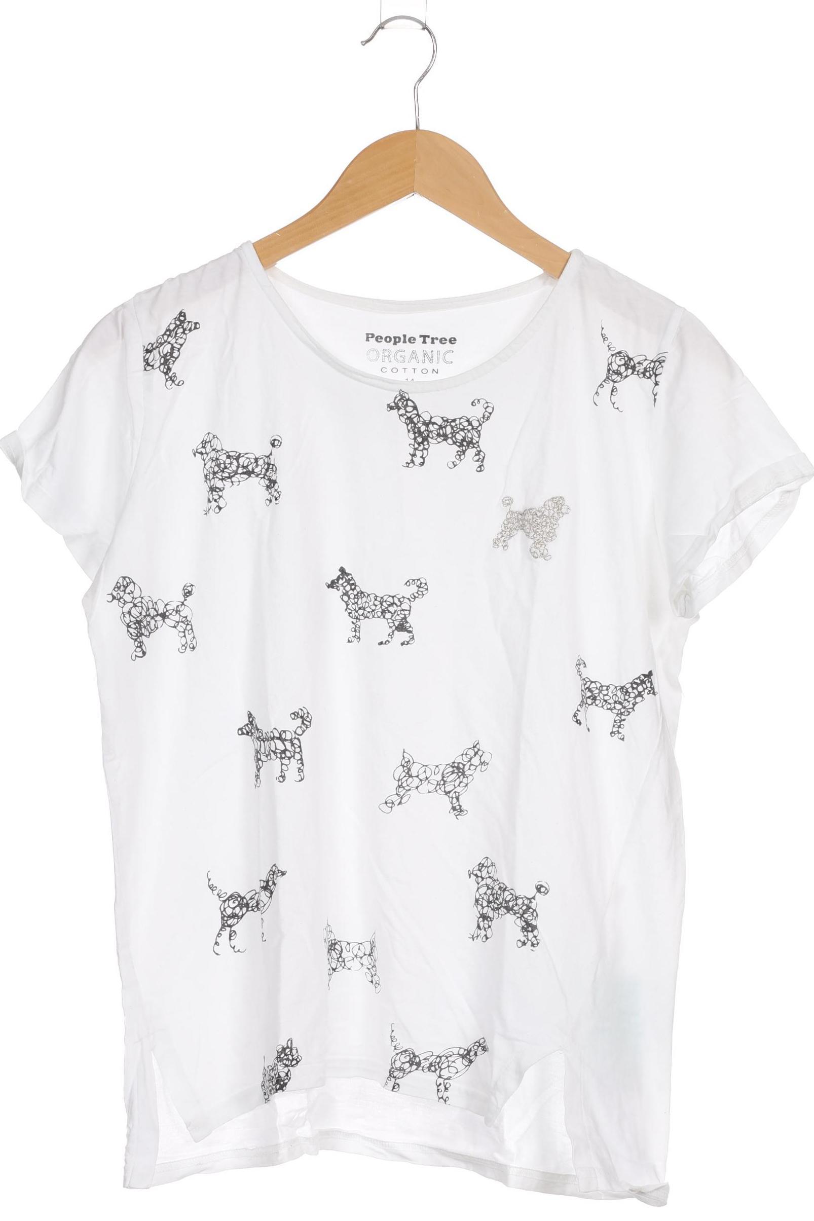 

People Tree Damen T-Shirt, weiß, Gr. 14