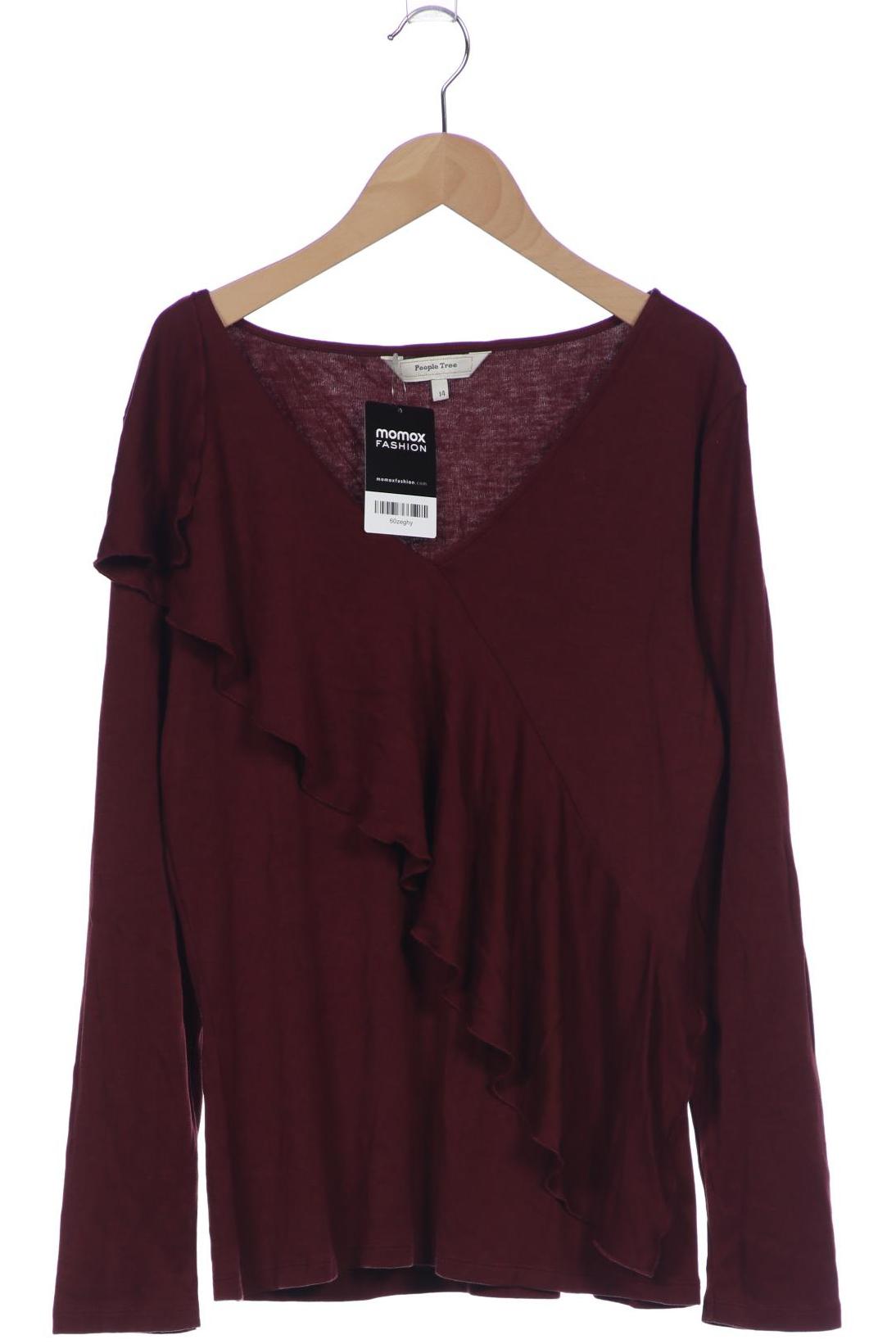 

People Tree Damen Langarmshirt, bordeaux, Gr. 14