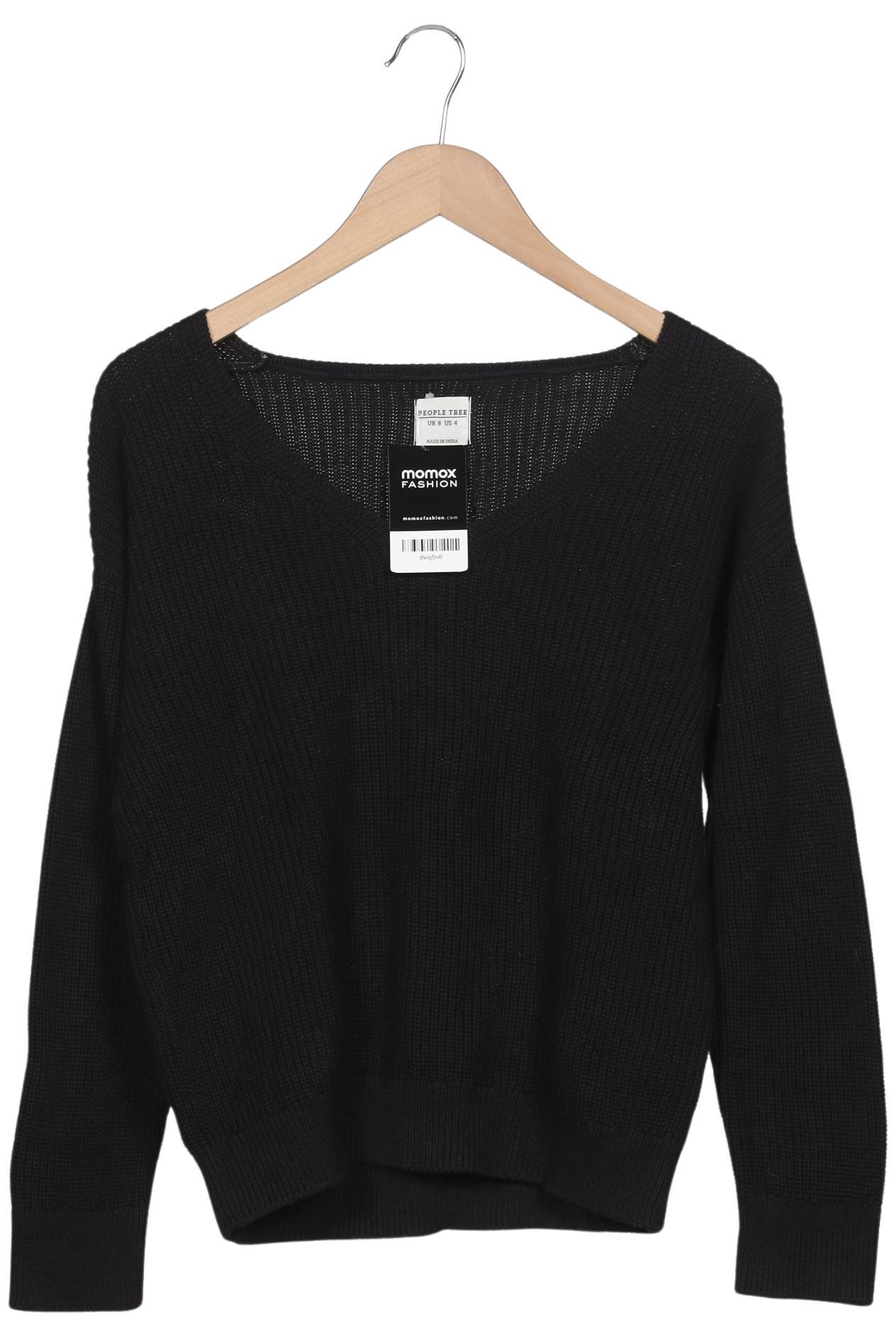 

People Tree Damen Pullover, schwarz, Gr. 8