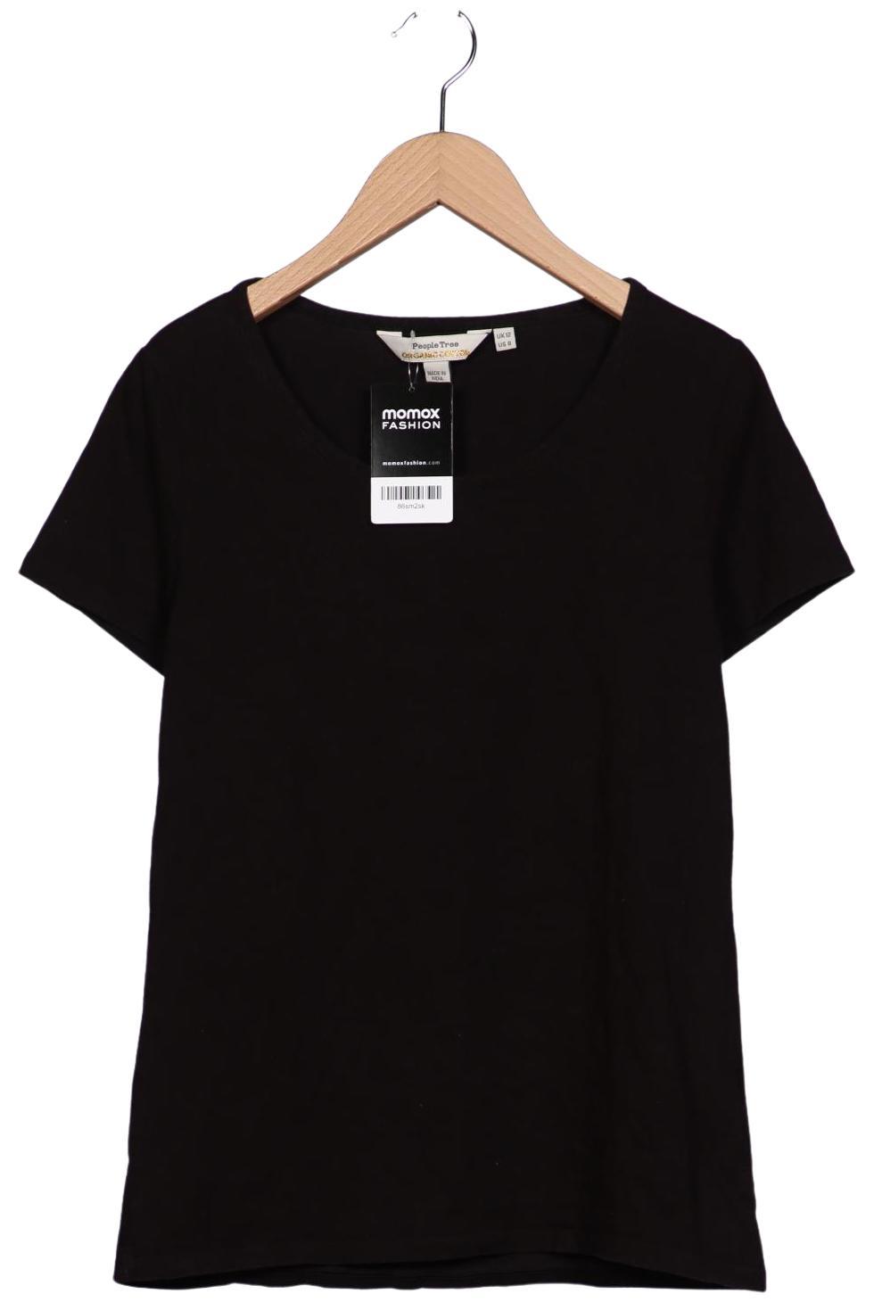 

People Tree Damen T-Shirt, schwarz, Gr. 12
