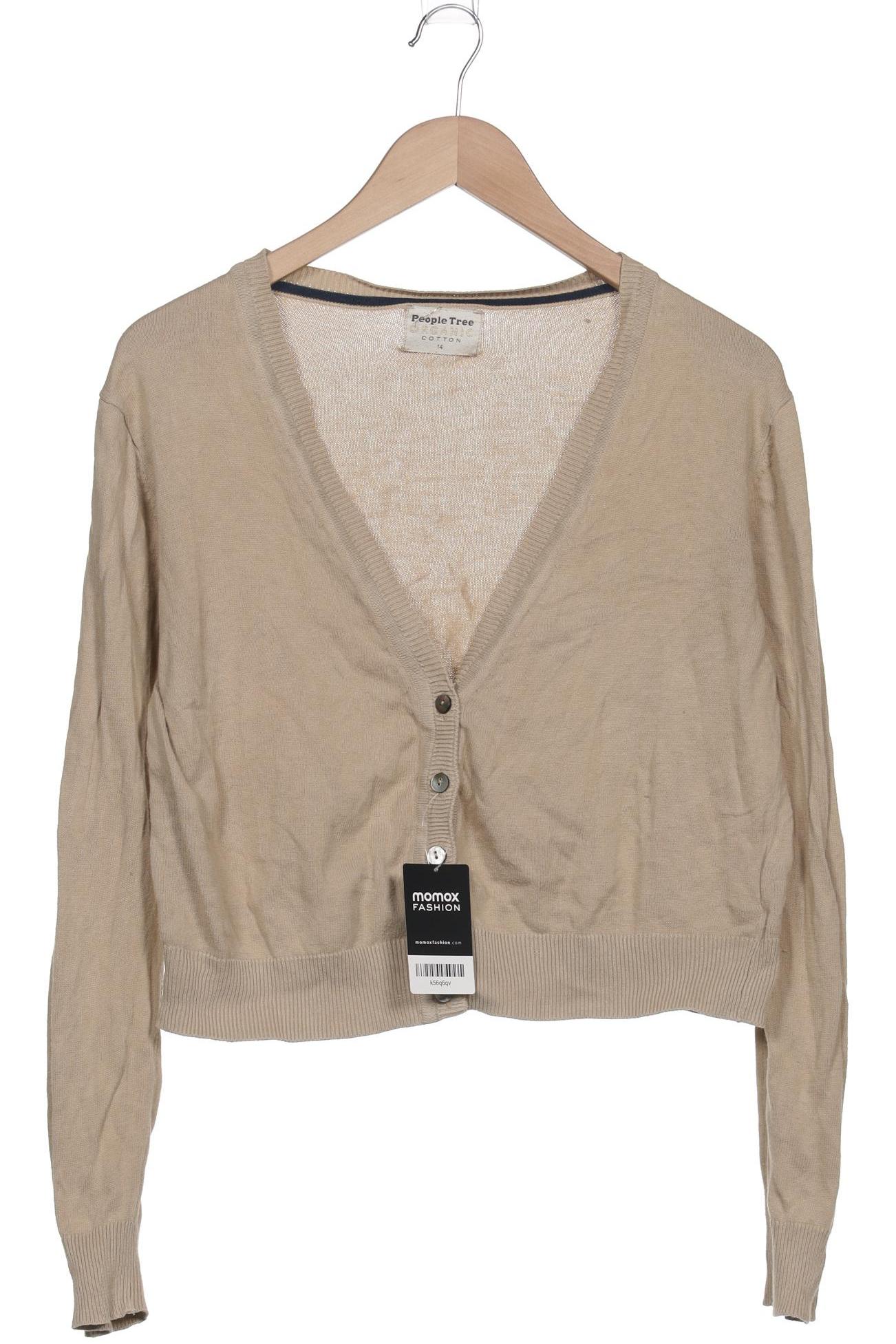 

People Tree Damen Strickjacke, beige, Gr. 14