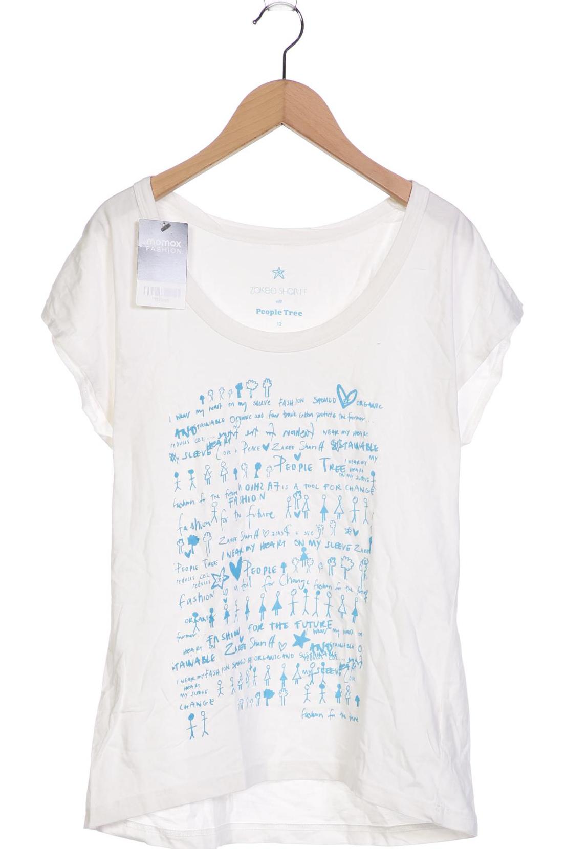

People Tree Damen T-Shirt, weiß, Gr. 12
