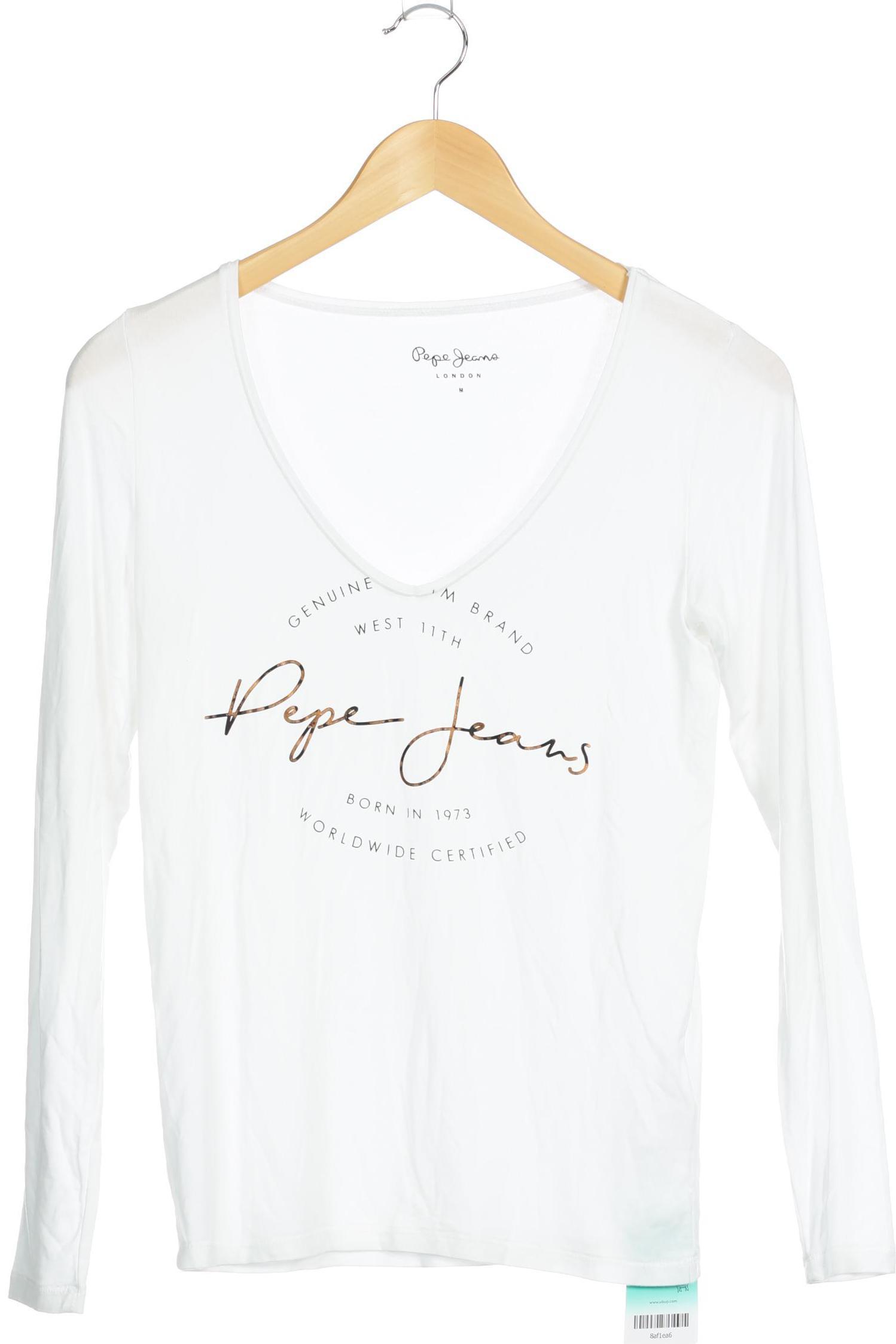 

Pepe Jeans Damen Langarmshirt, weiß, Gr.