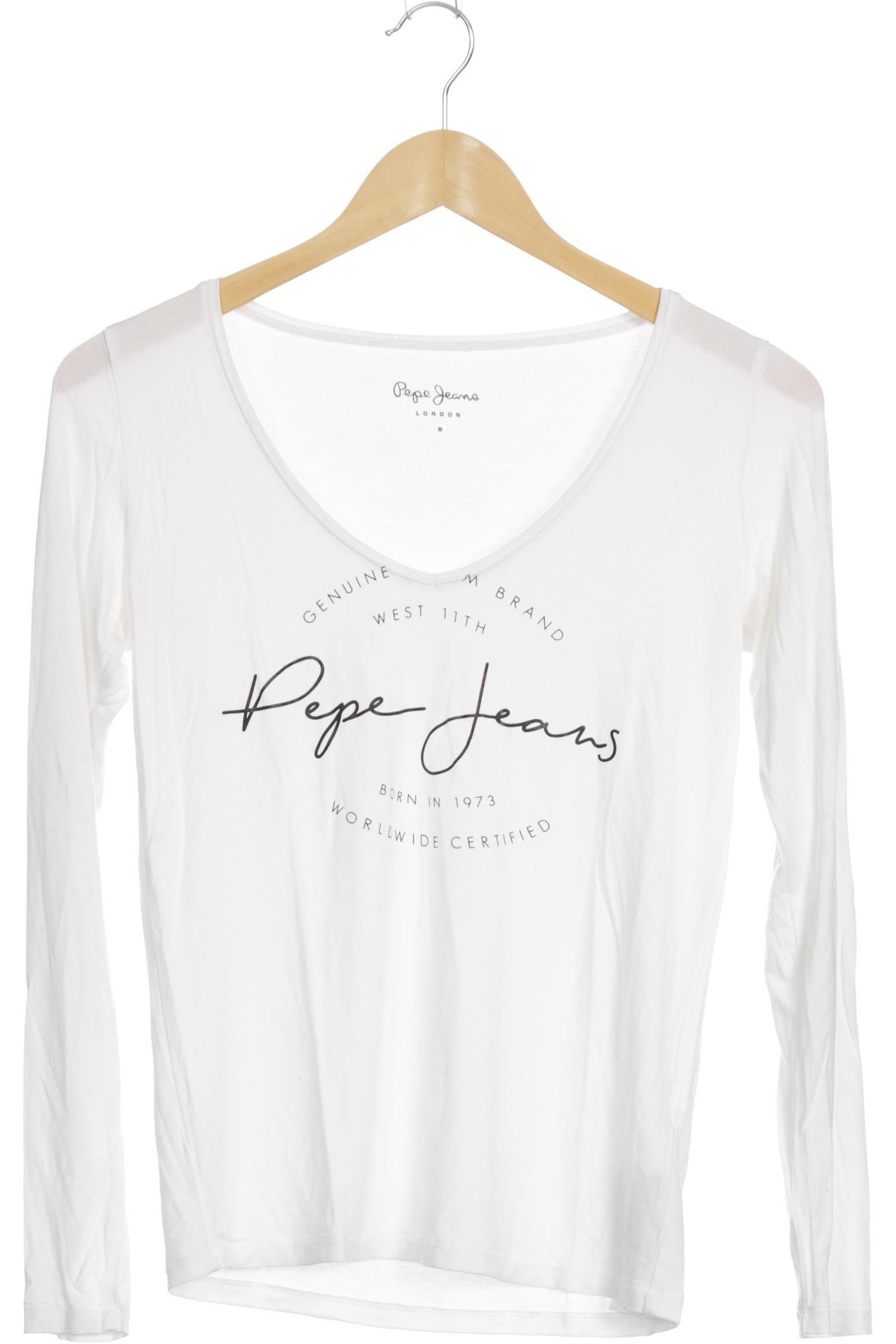 

Pepe Jeans Damen Langarmshirt, weiß, Gr.