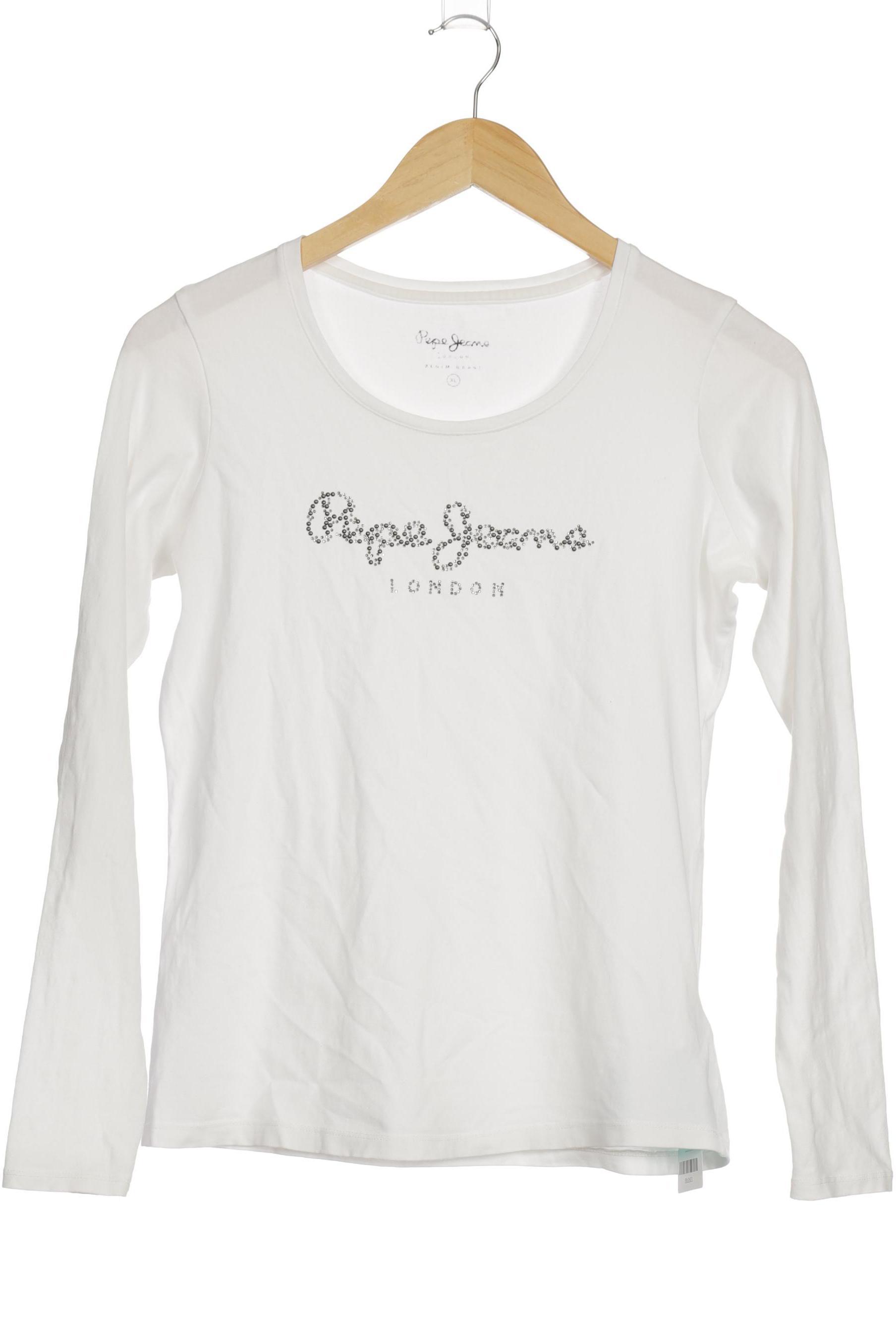

Pepe Jeans Damen Langarmshirt, weiß, Gr.