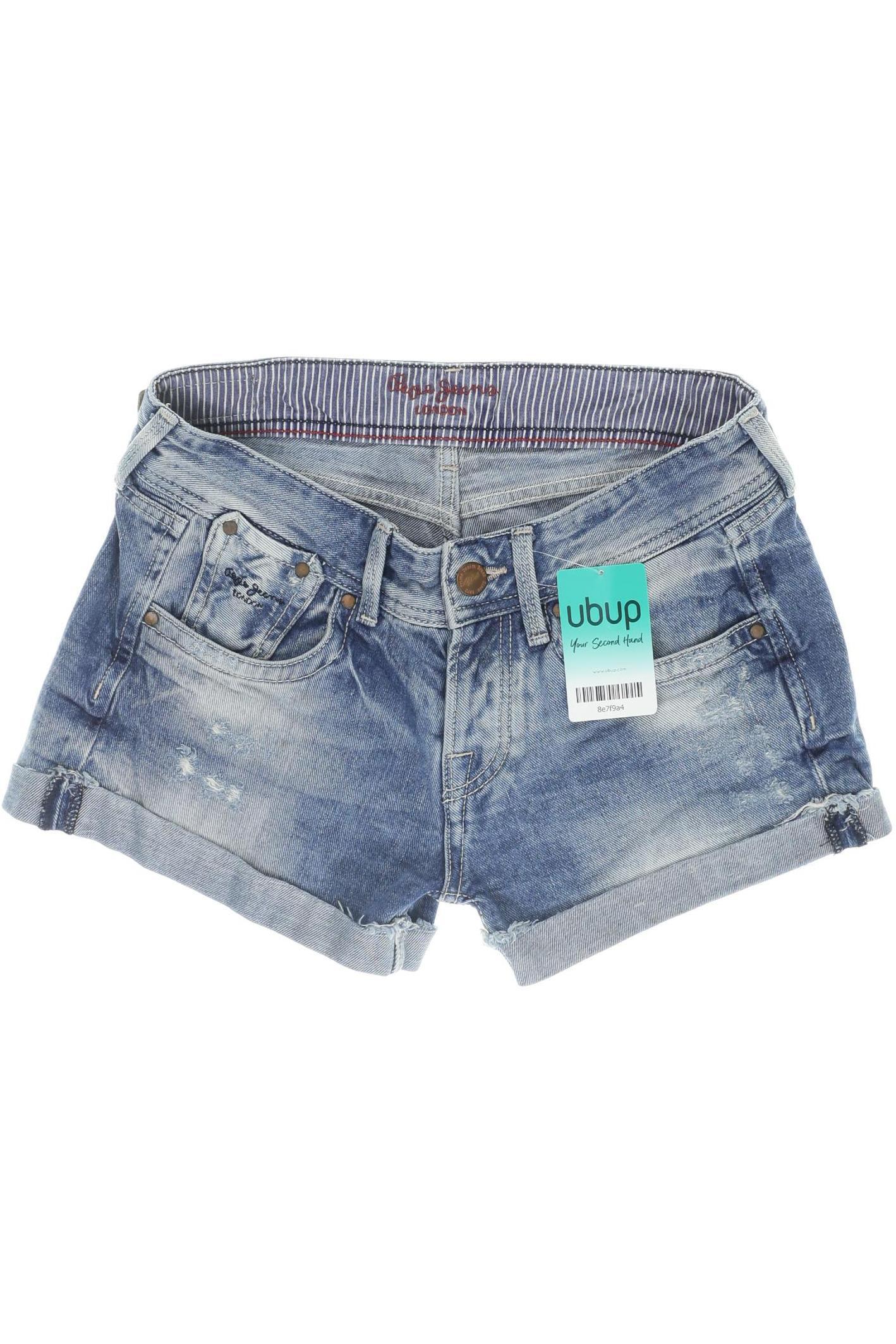 

Pepe Jeans Damen Shorts, blau, Gr. 26