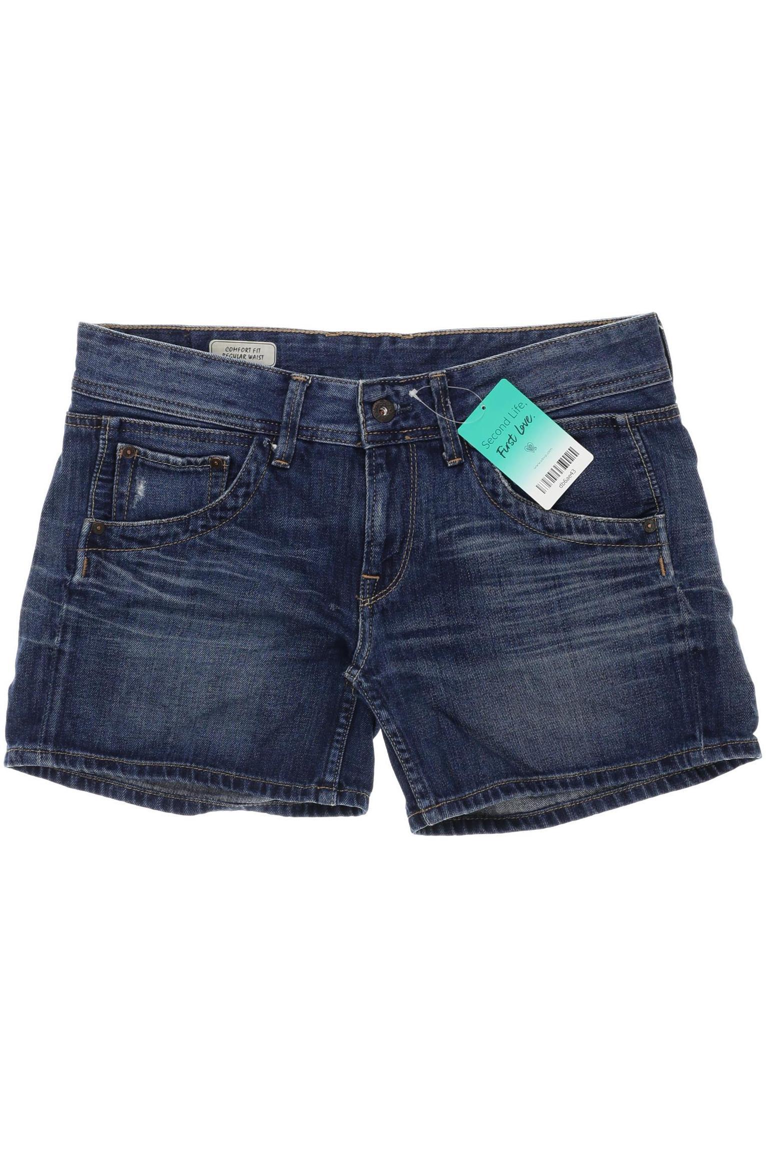 

Pepe Jeans Damen Shorts, blau, Gr. 28