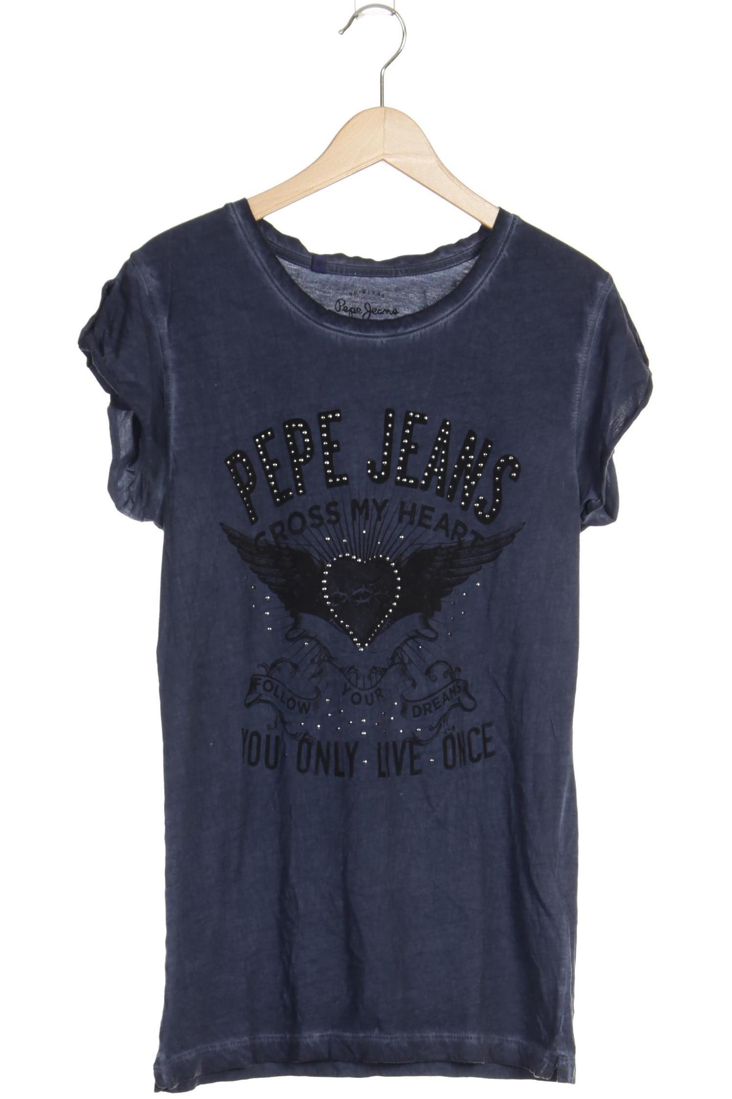 

Pepe Jeans Damen T-Shirt, blau, Gr.