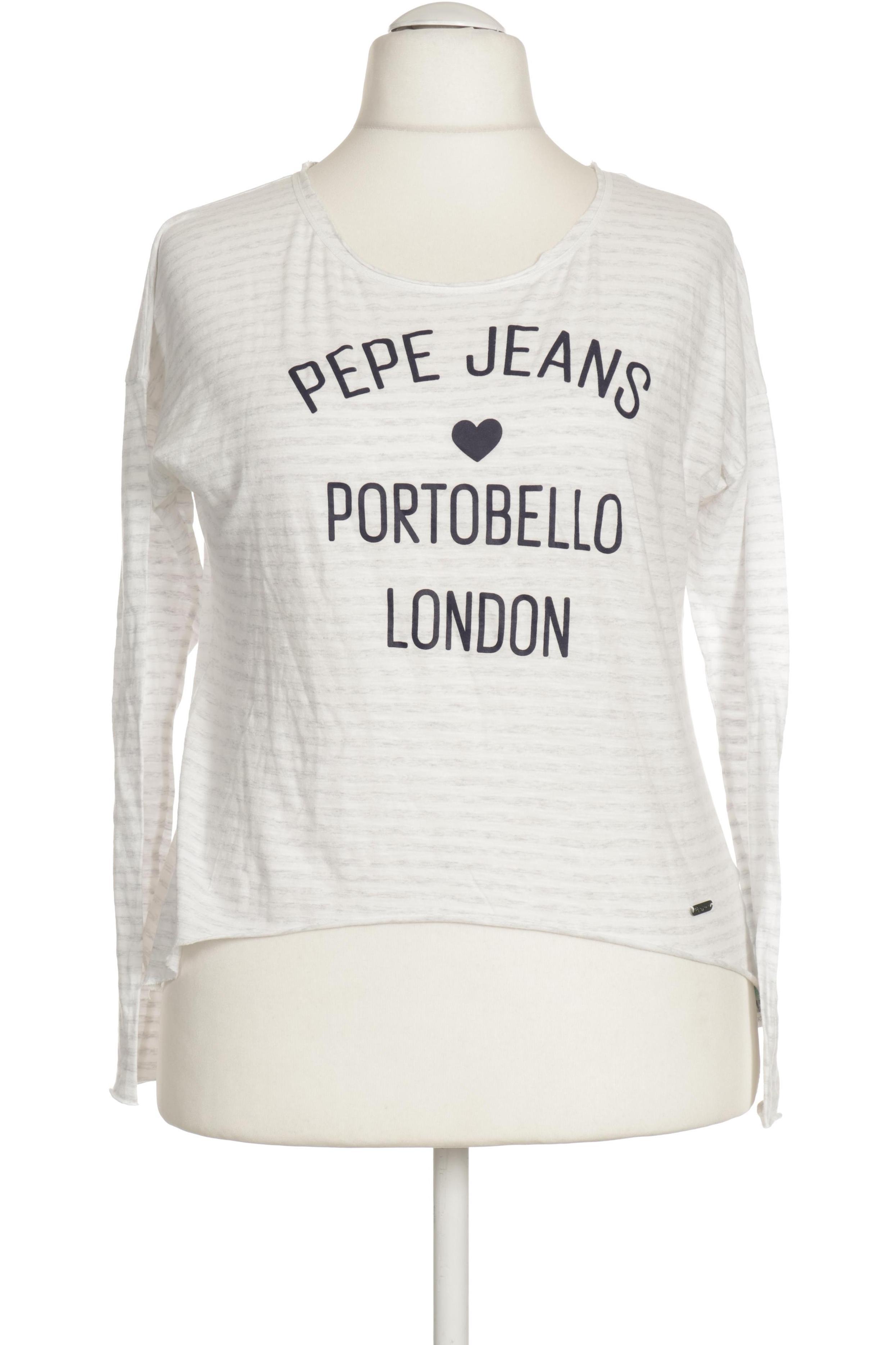 

Pepe Jeans Damen Langarmshirt, weiß, Gr.