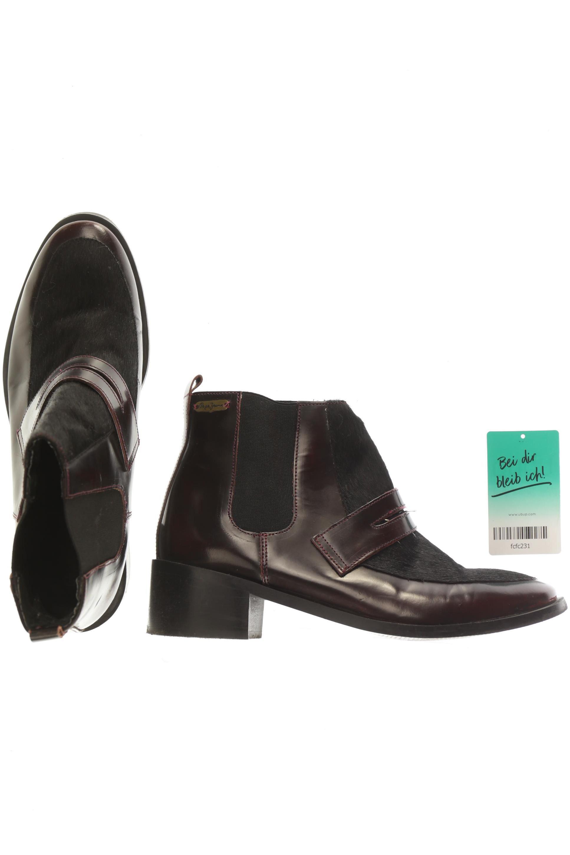 

Pepe Jeans Damen Stiefelette, bordeaux, Gr. 40