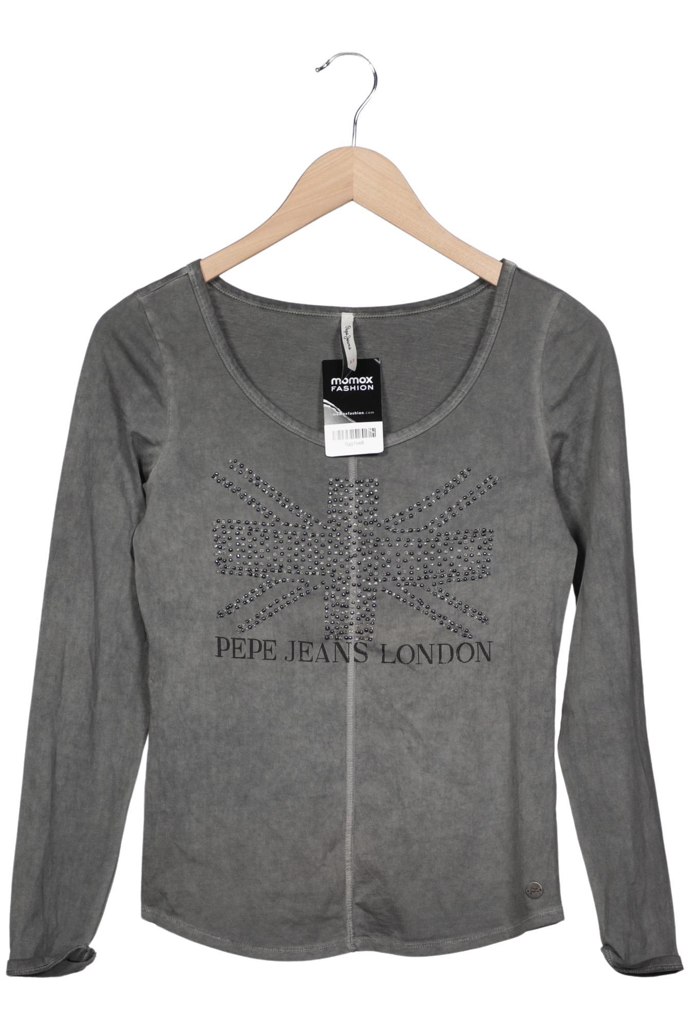 

Pepe Jeans Damen Langarmshirt, grau, Gr. 34