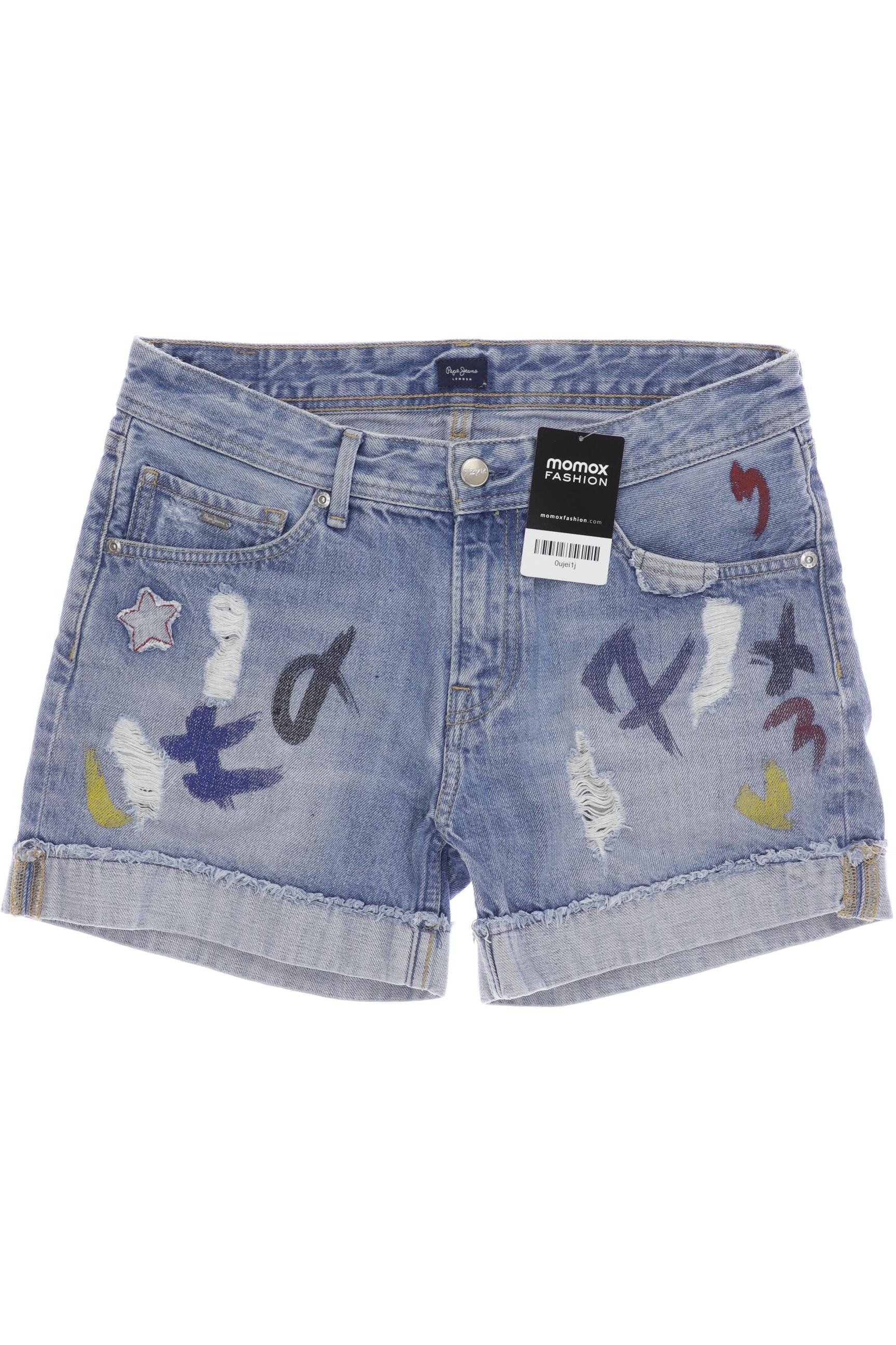 

Pepe Jeans Damen Shorts, blau, Gr. 38