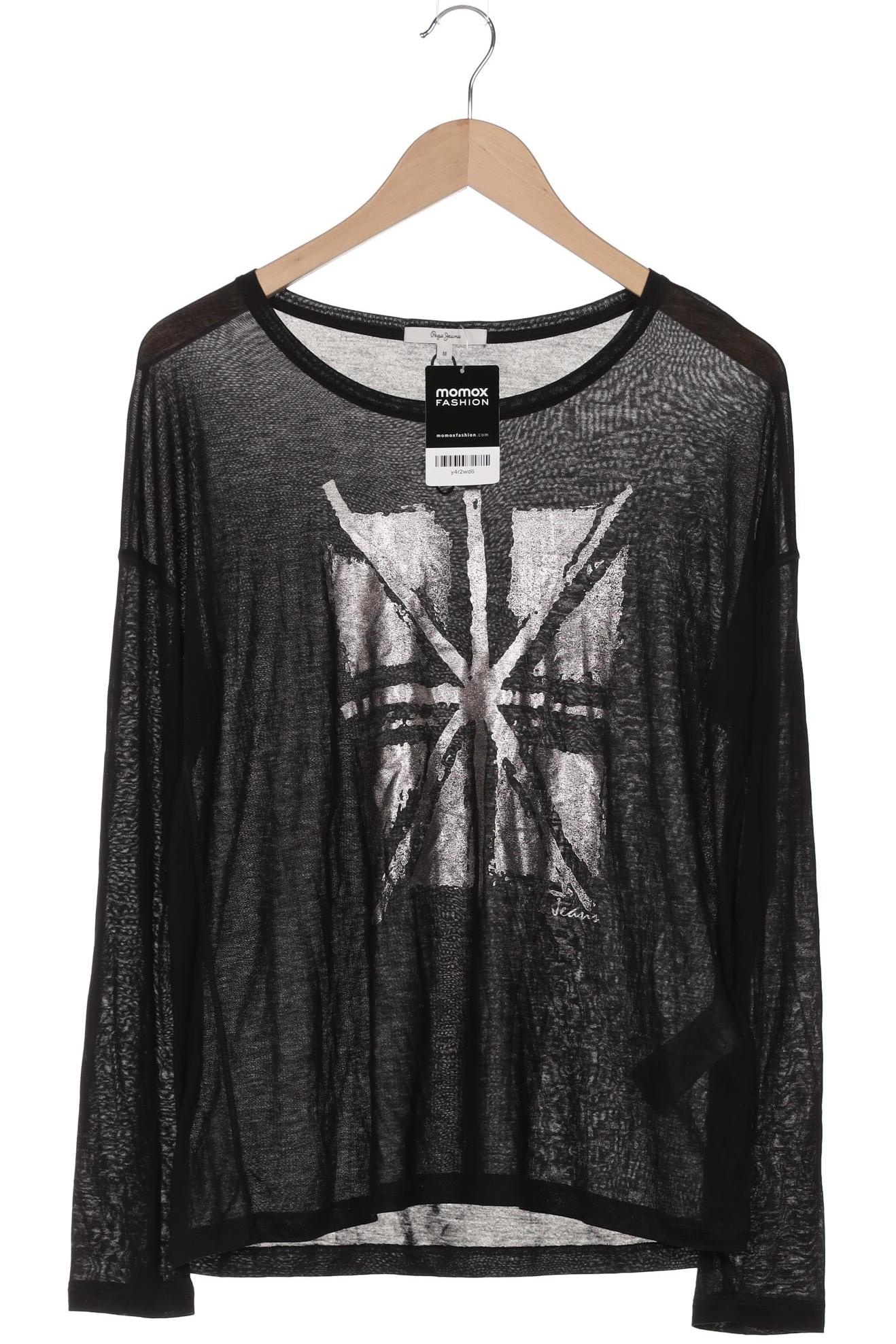 

Pepe Jeans Damen Langarmshirt, schwarz, Gr. 38