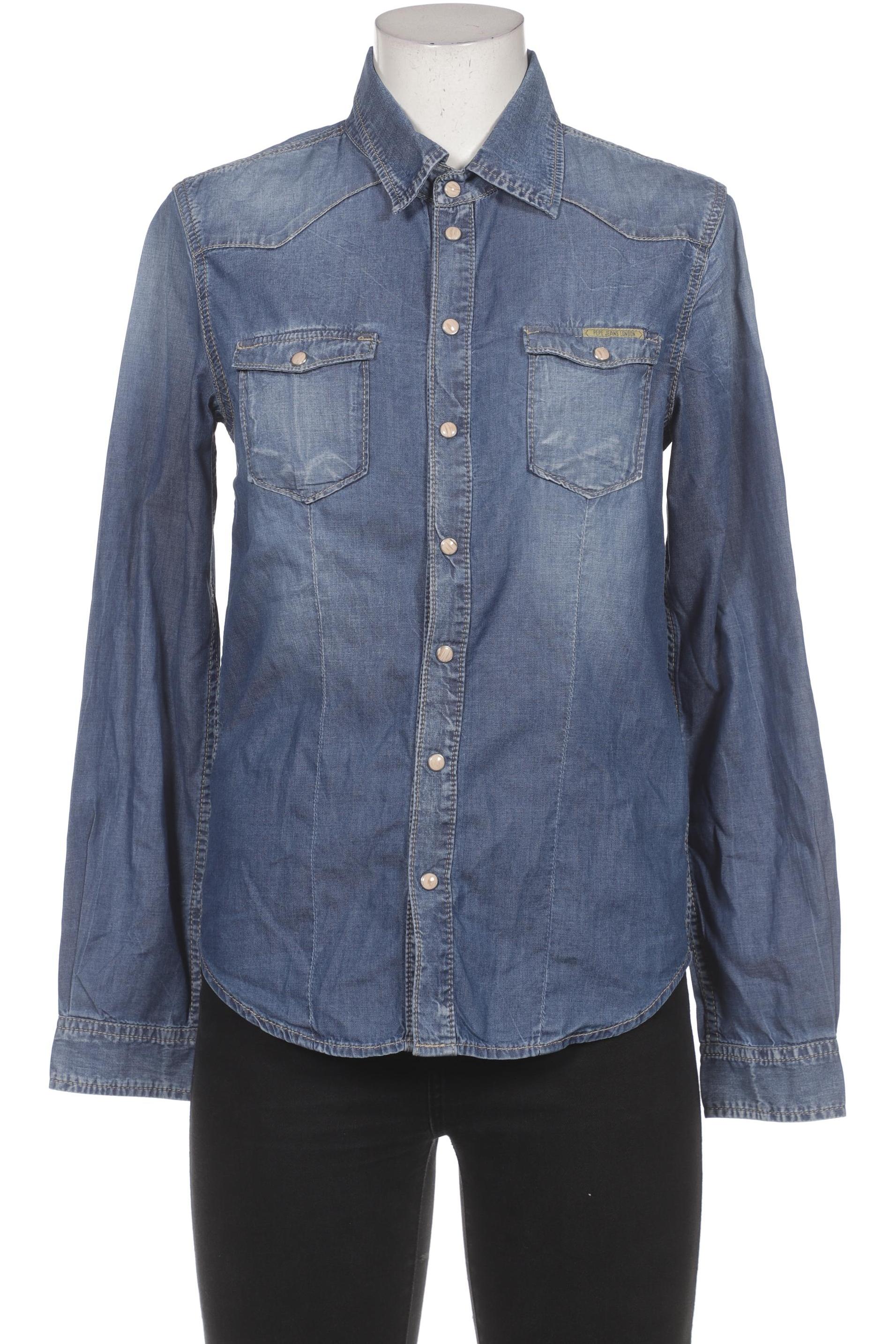 

Pepe Jeans Damen Bluse, blau, Gr. 38
