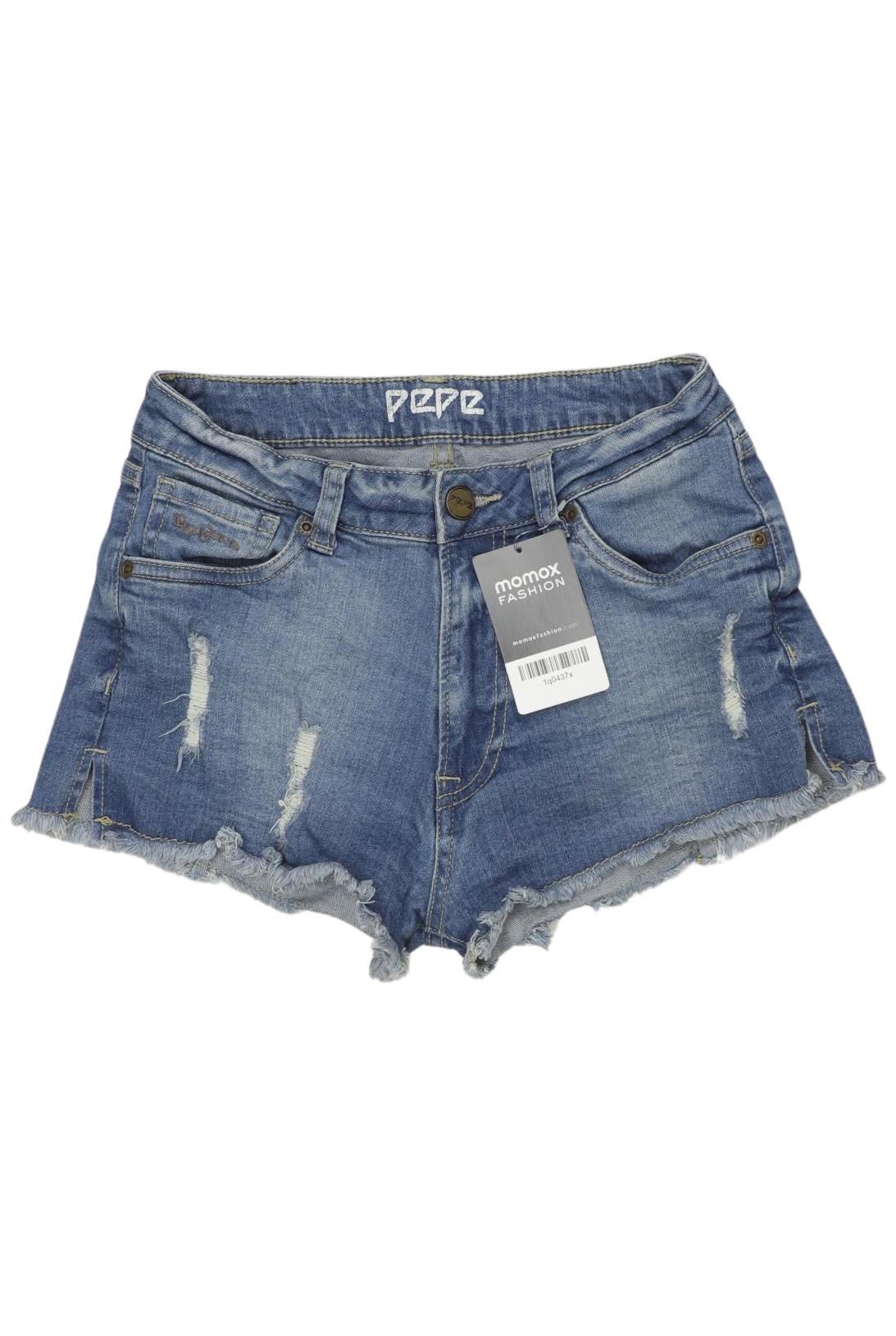 

Pepe Jeans Damen Shorts, blau, Gr. 27