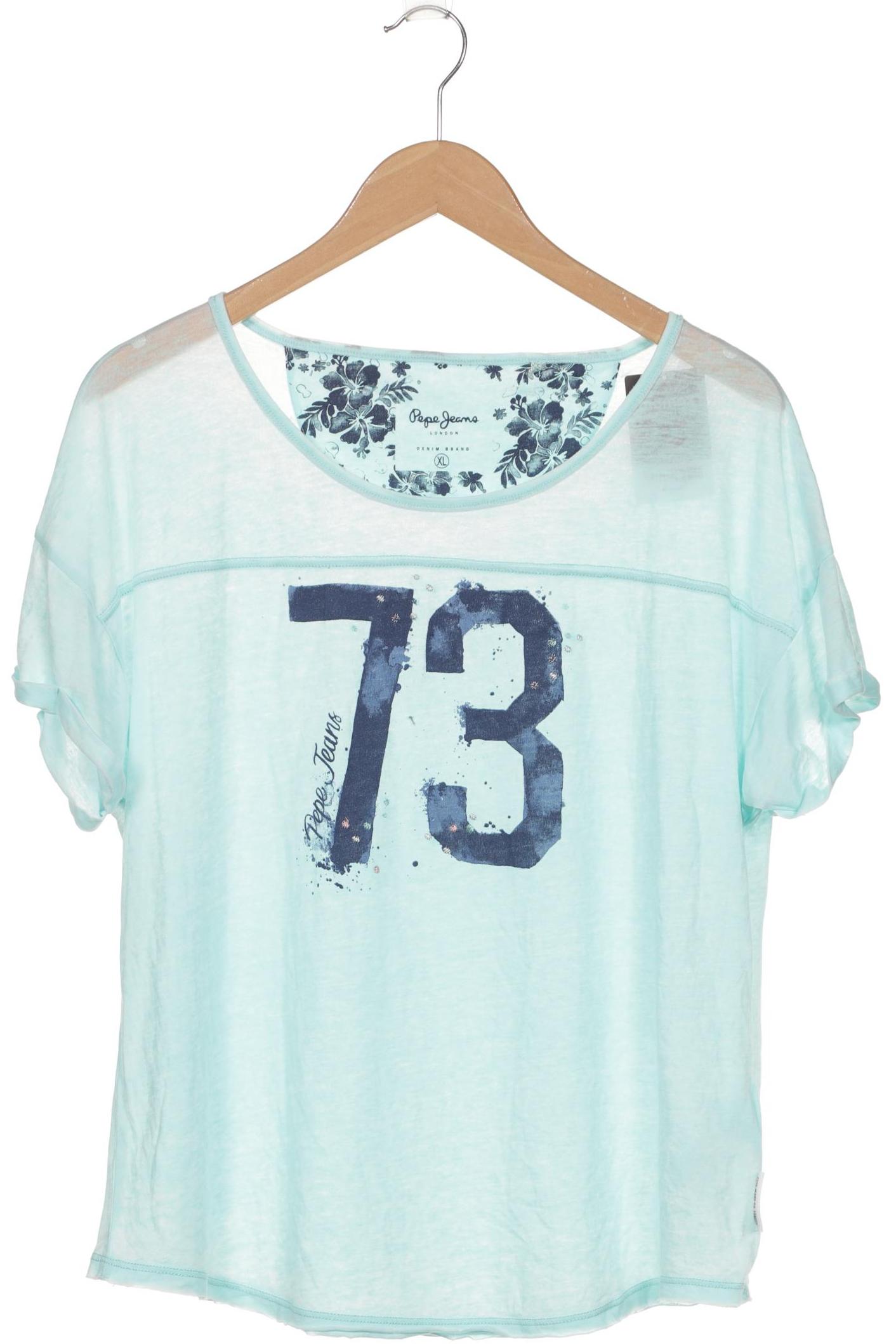 

Pepe Jeans Damen T-Shirt, blau, Gr. 44