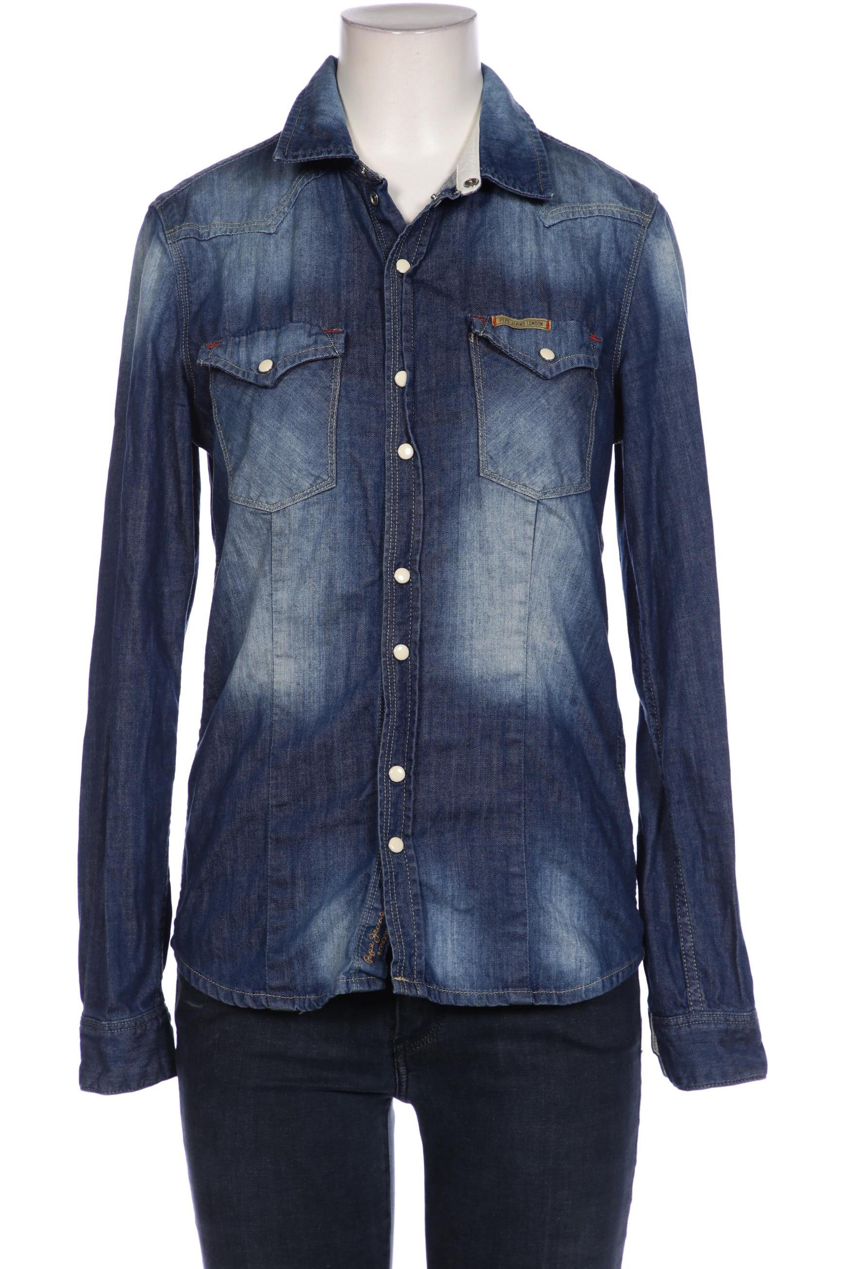 

Pepe Jeans Damen Bluse, blau, Gr. 38