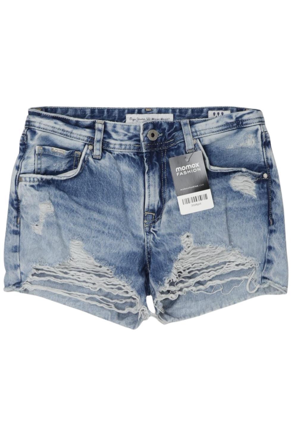 

Pepe Jeans Damen Shorts, blau, Gr. 24