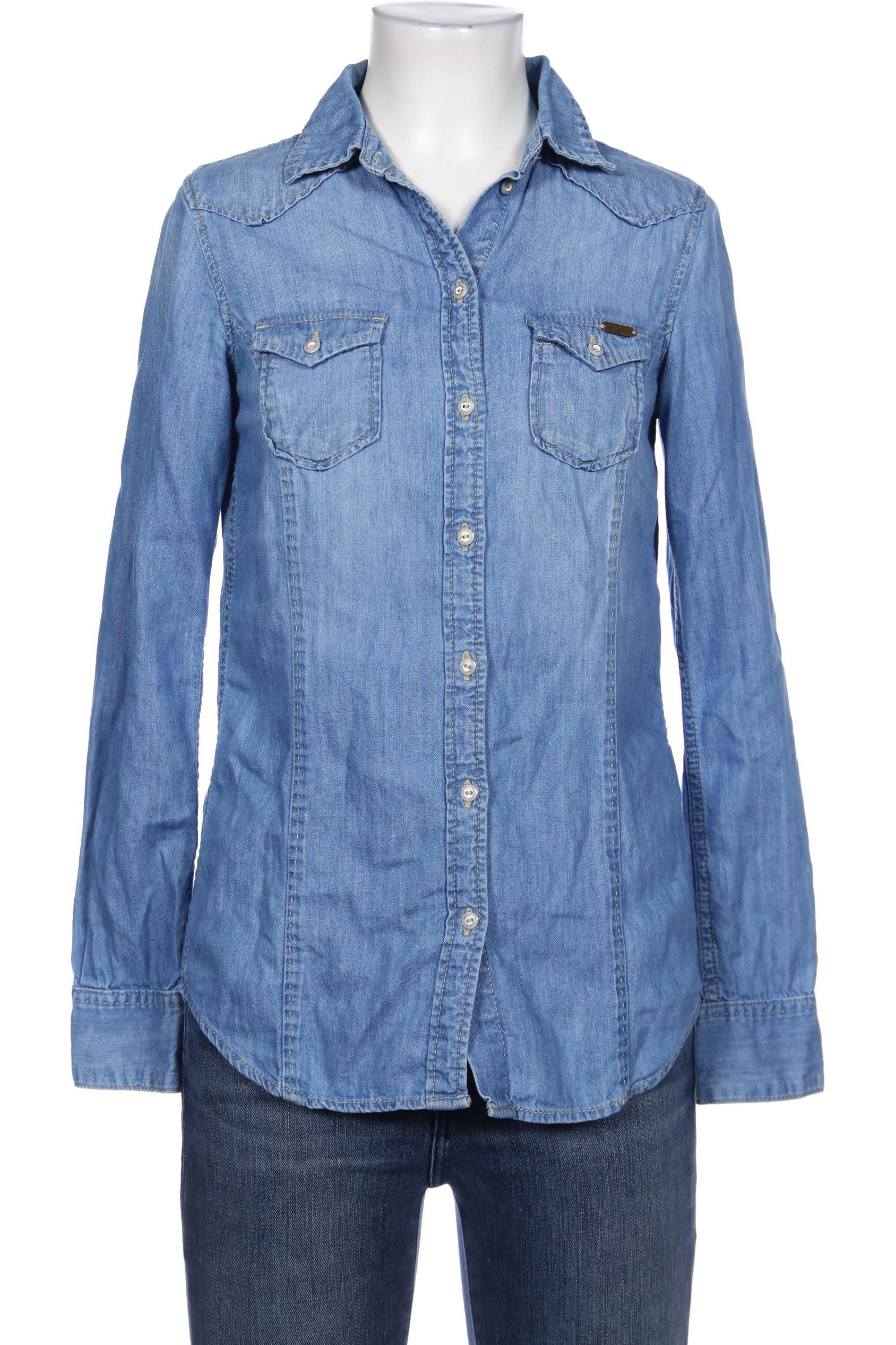

Pepe Jeans Damen Bluse, blau, Gr. 36