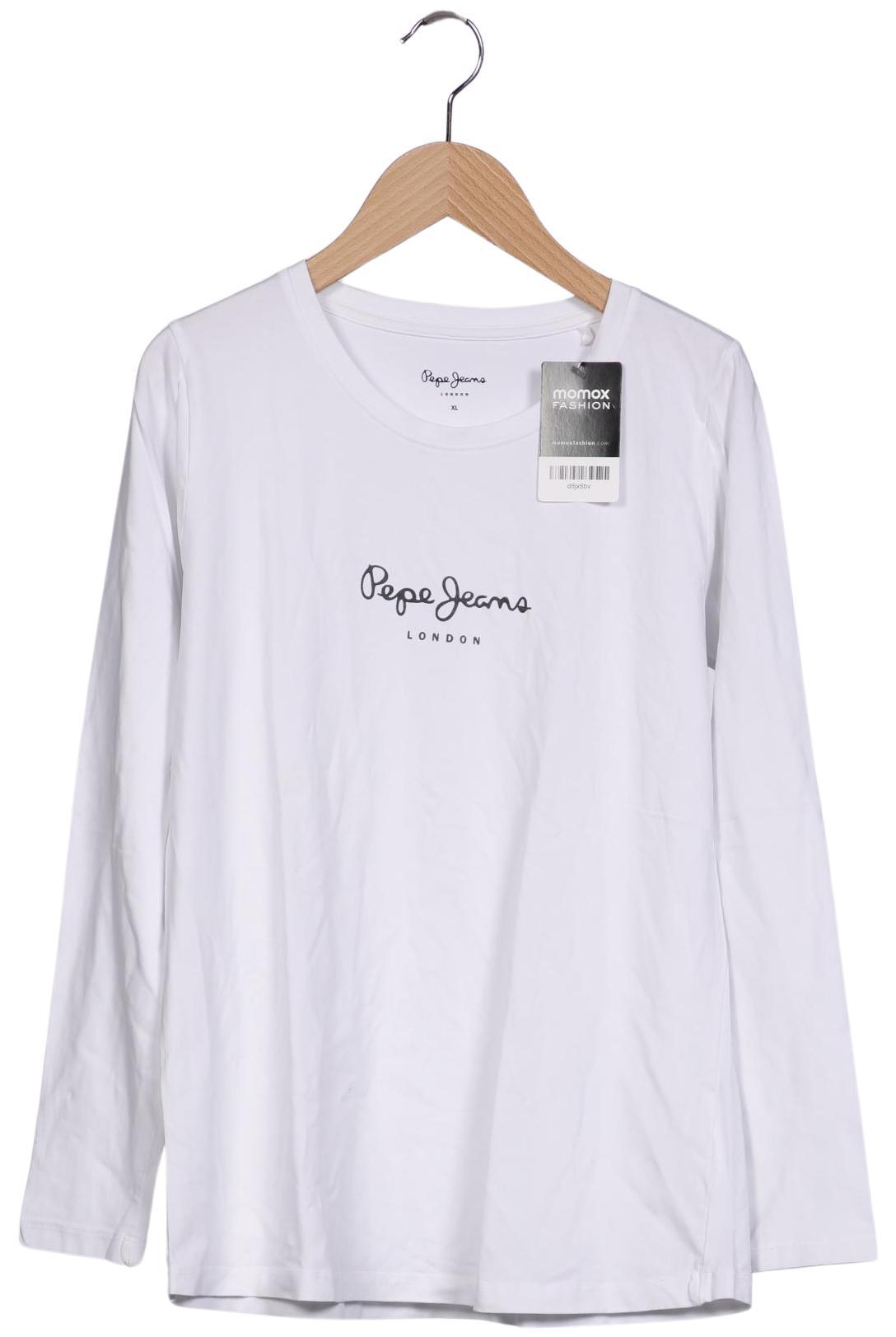 

Pepe Jeans Damen Langarmshirt, weiß, Gr. 44