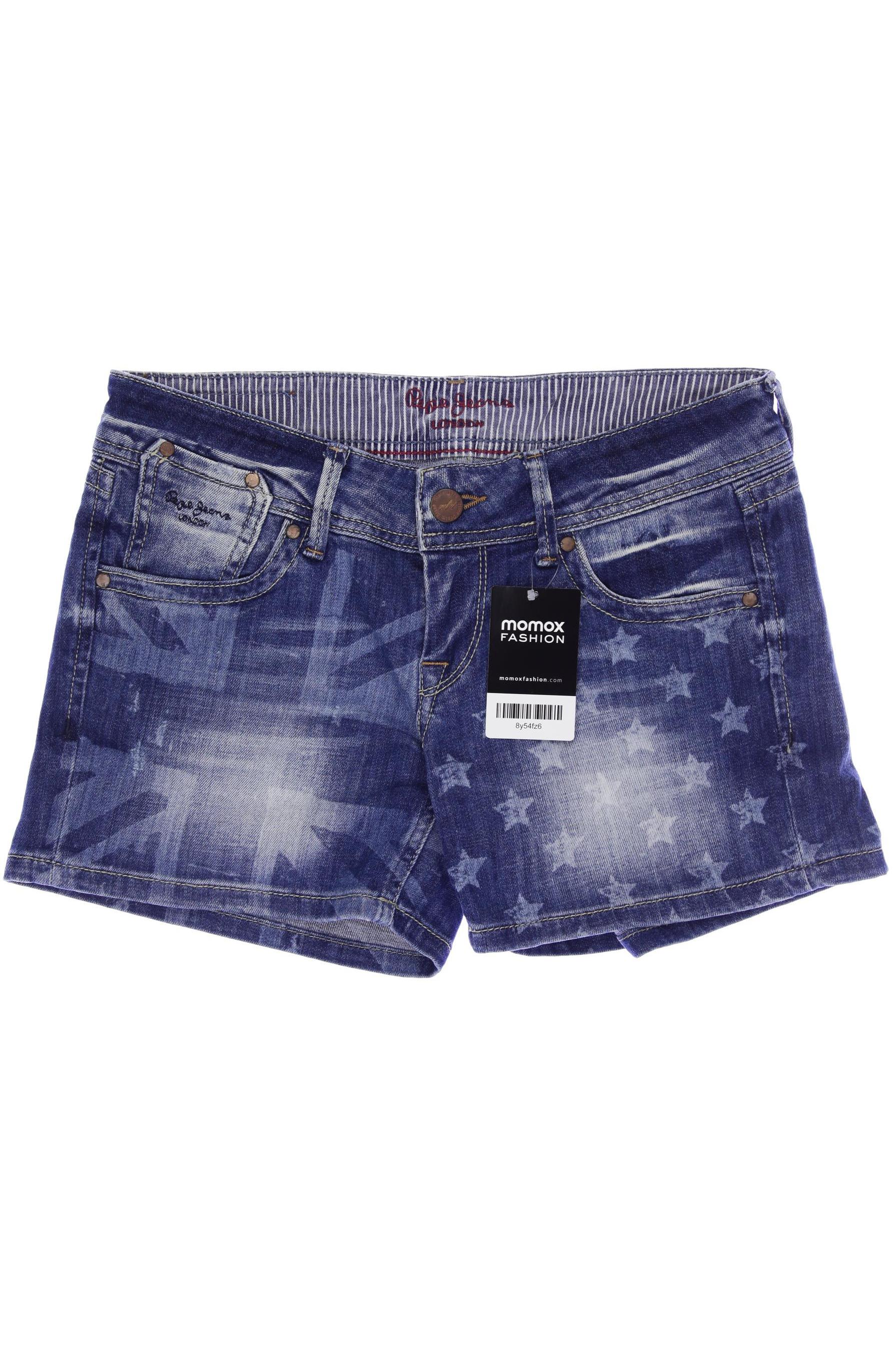 

Pepe Jeans Damen Shorts, blau, Gr. 27