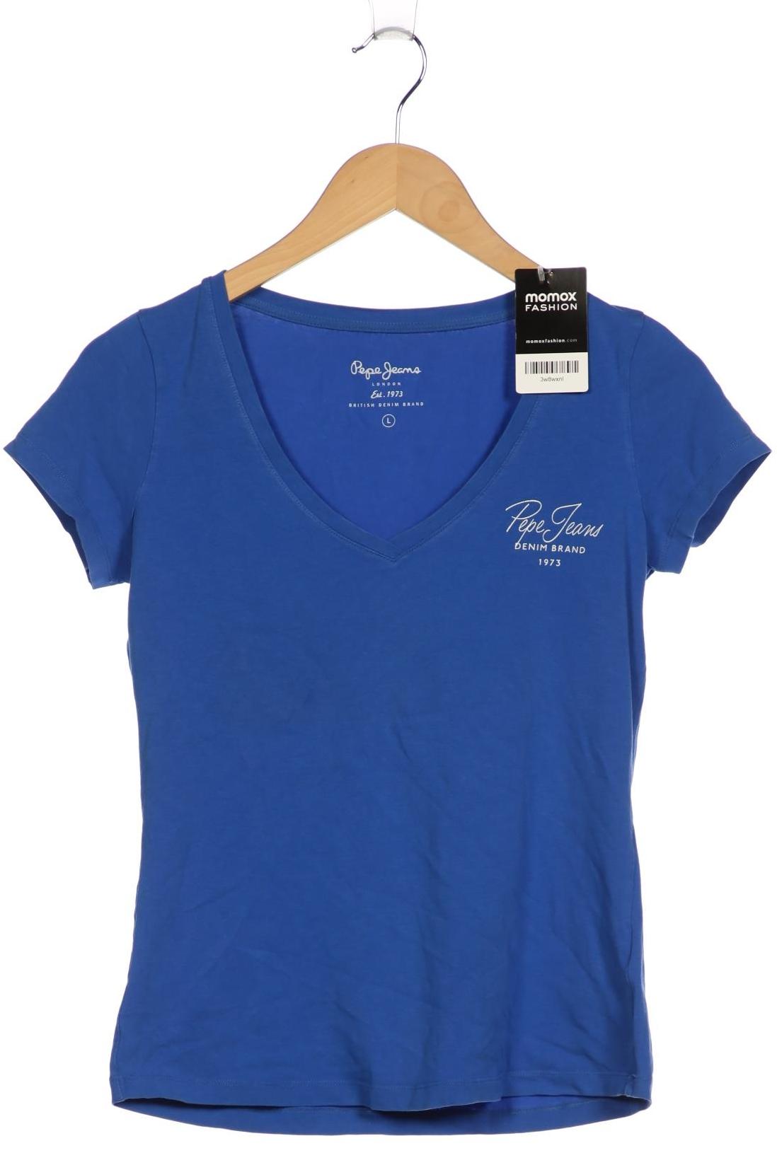 

Pepe Jeans Damen T-Shirt, blau, Gr. 42