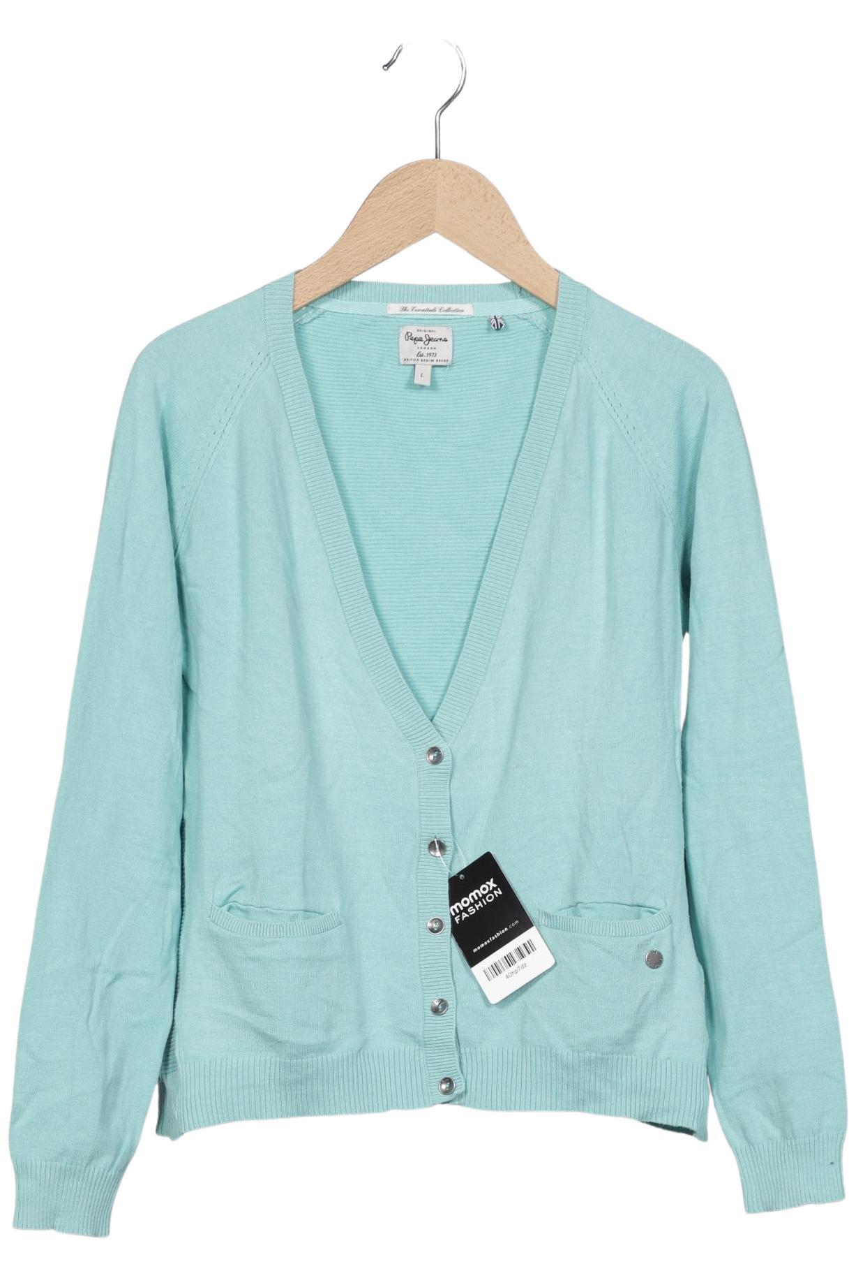 

Pepe Jeans Damen Strickjacke, hellblau, Gr. 42