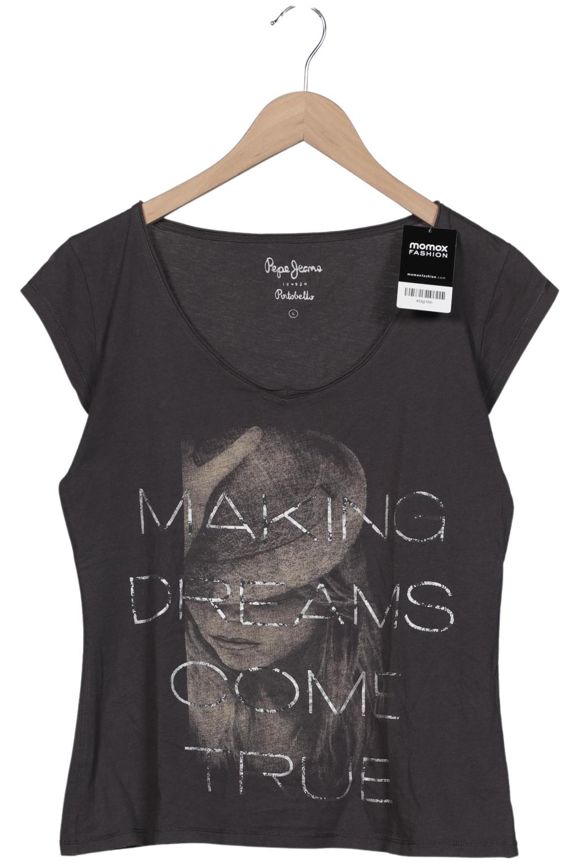 

Pepe Jeans Damen T-Shirt, grau, Gr. 42