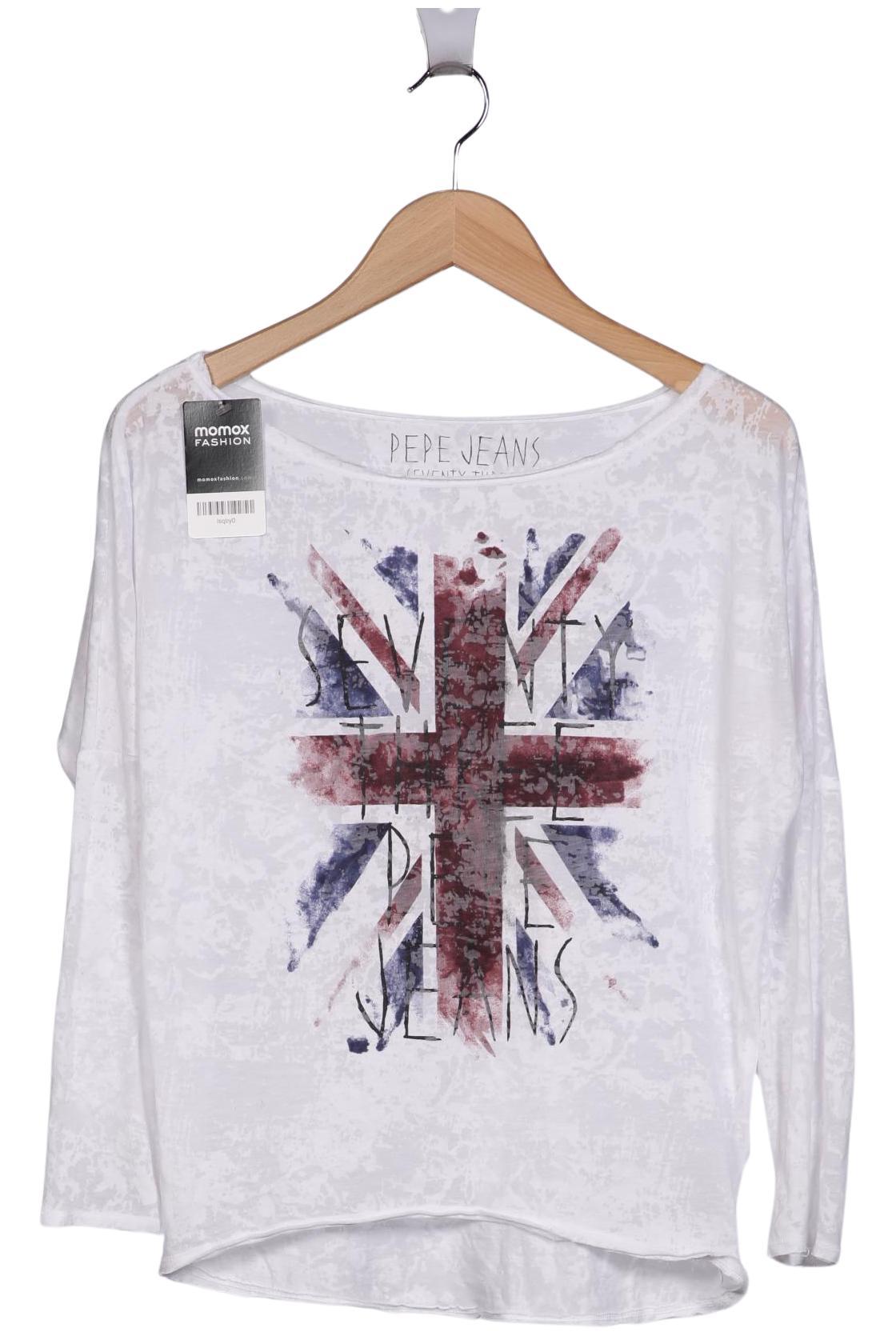 

Pepe Jeans Damen Langarmshirt, weiß, Gr. 34