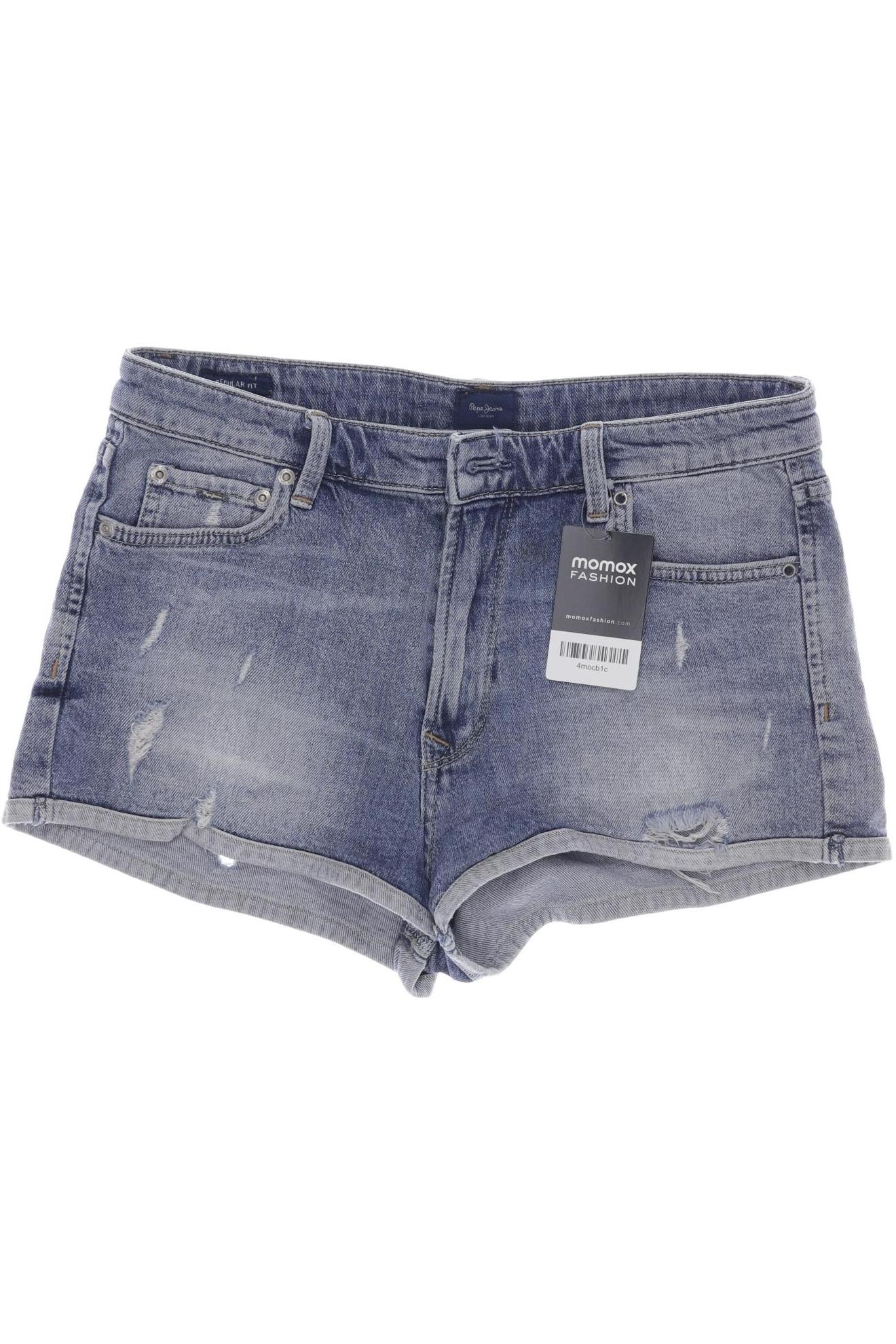 

Pepe Jeans Damen Shorts, blau, Gr. 28